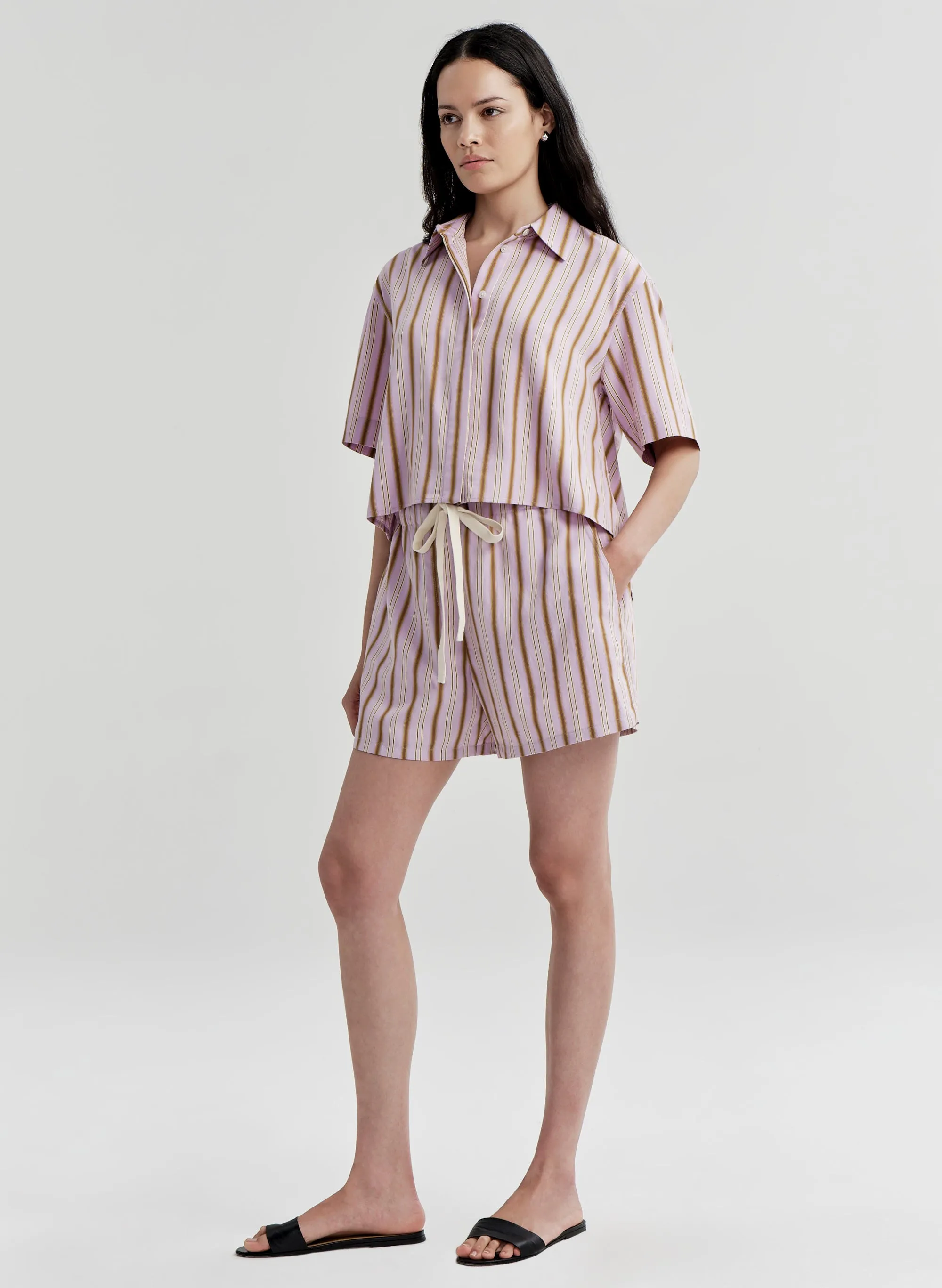 Mel Short Sleeve Striped Top sold by A.L.C. product image thumbnail 4