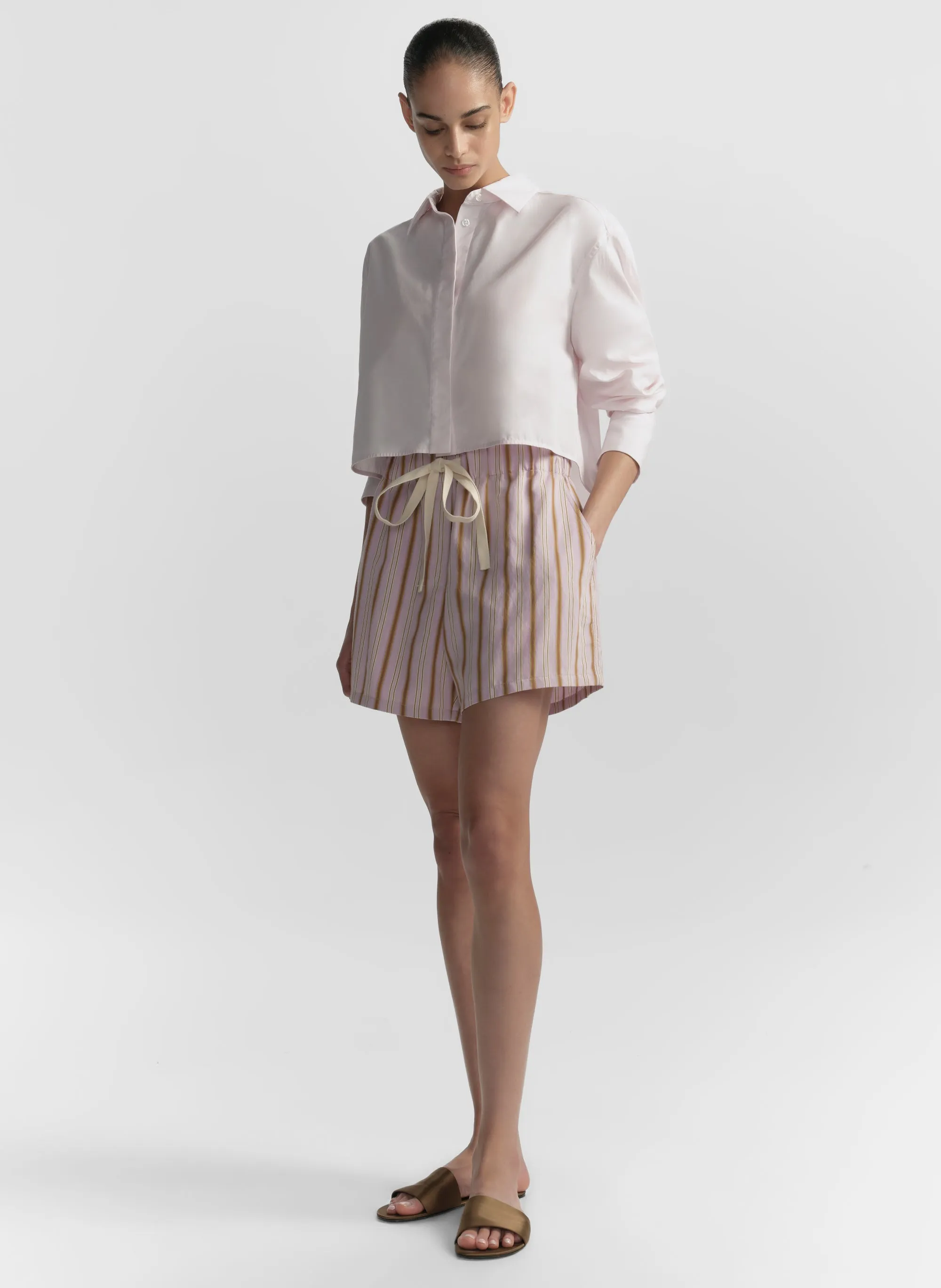 Casey Striped Drawstring Short sold by A.L.C. product image thumbnail 4