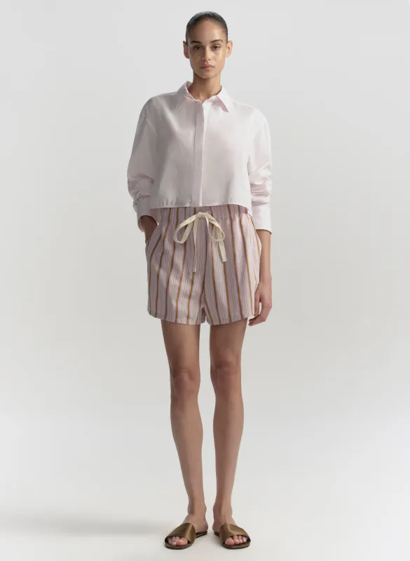 Casey Striped Drawstring Short made by A.L.C.