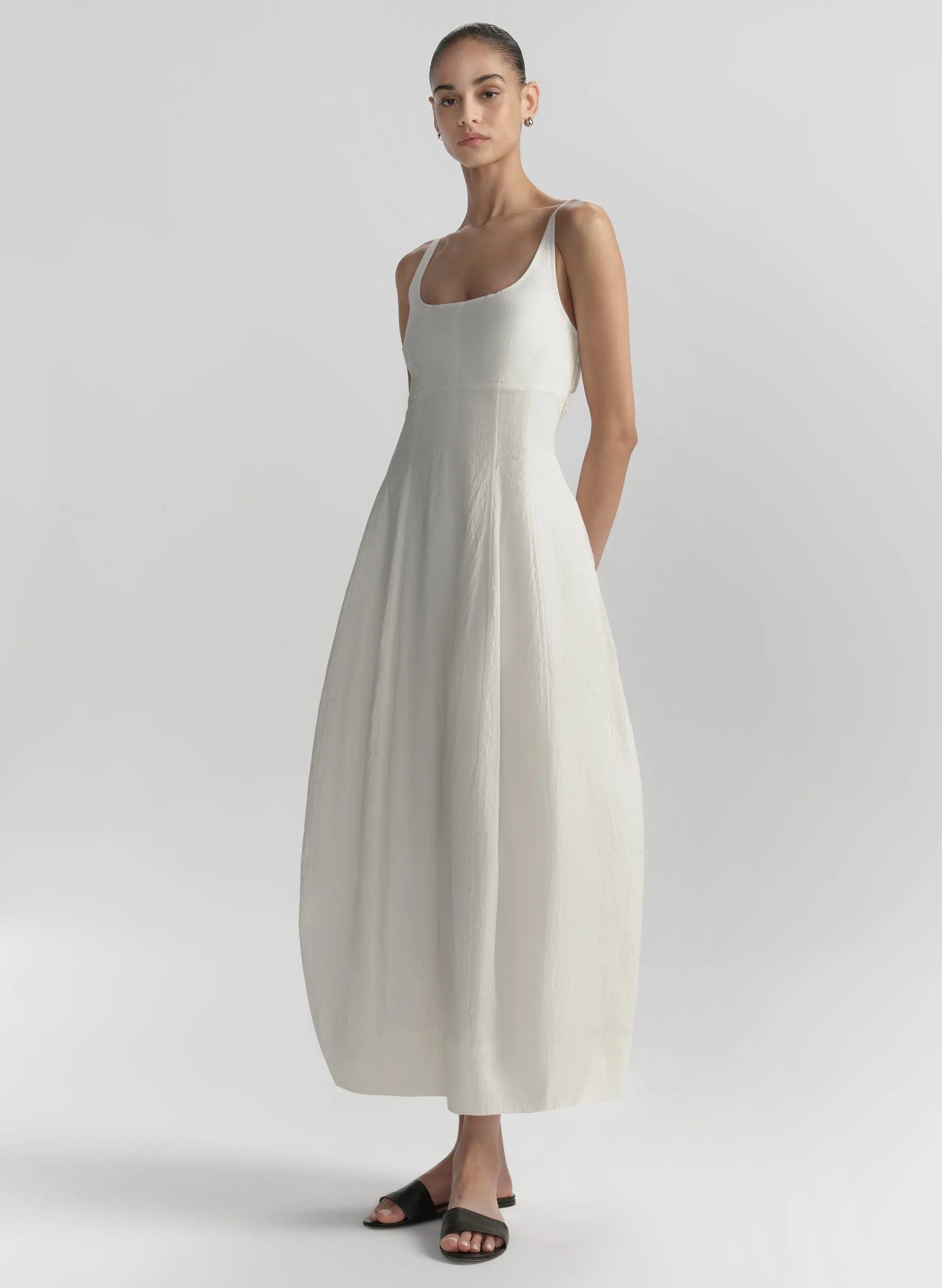 Nina Cotton Nylon Midi Dress sold by A.L.C. product image thumbnail 4
