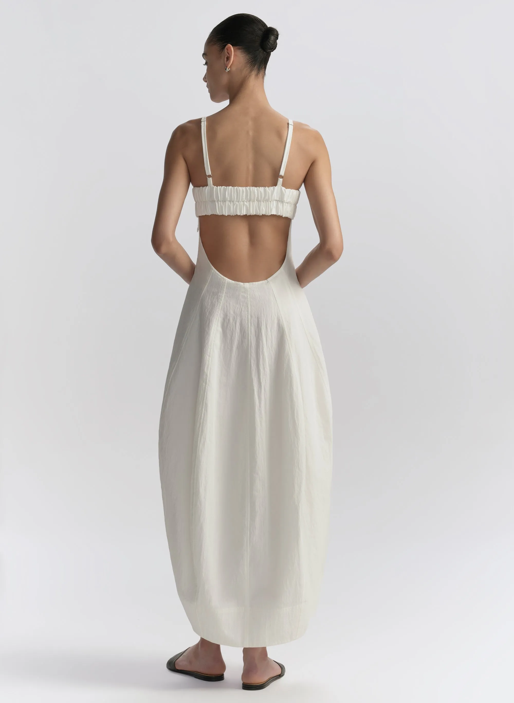 Nina Cotton Nylon Midi Dress sold by A.L.C. product image thumbnail 5