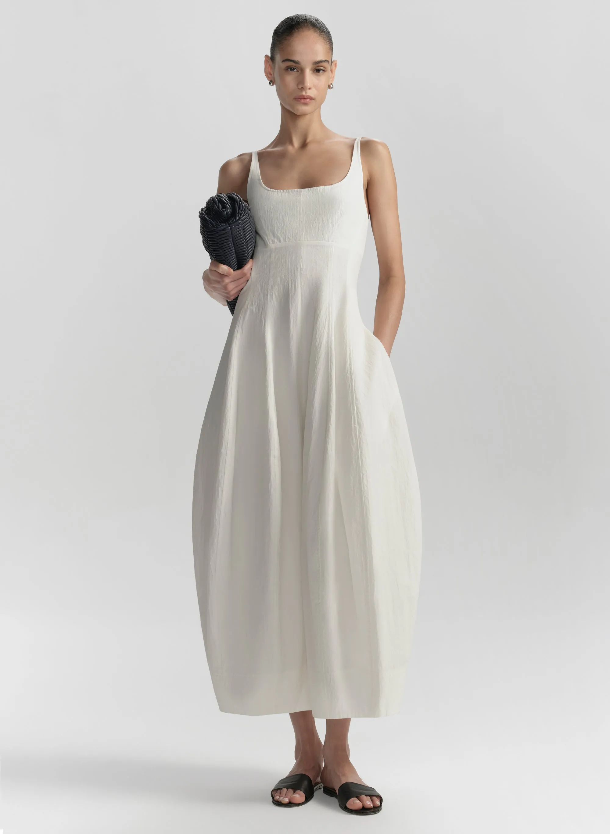 Nina Cotton Nylon Midi Dress sold by A.L.C.