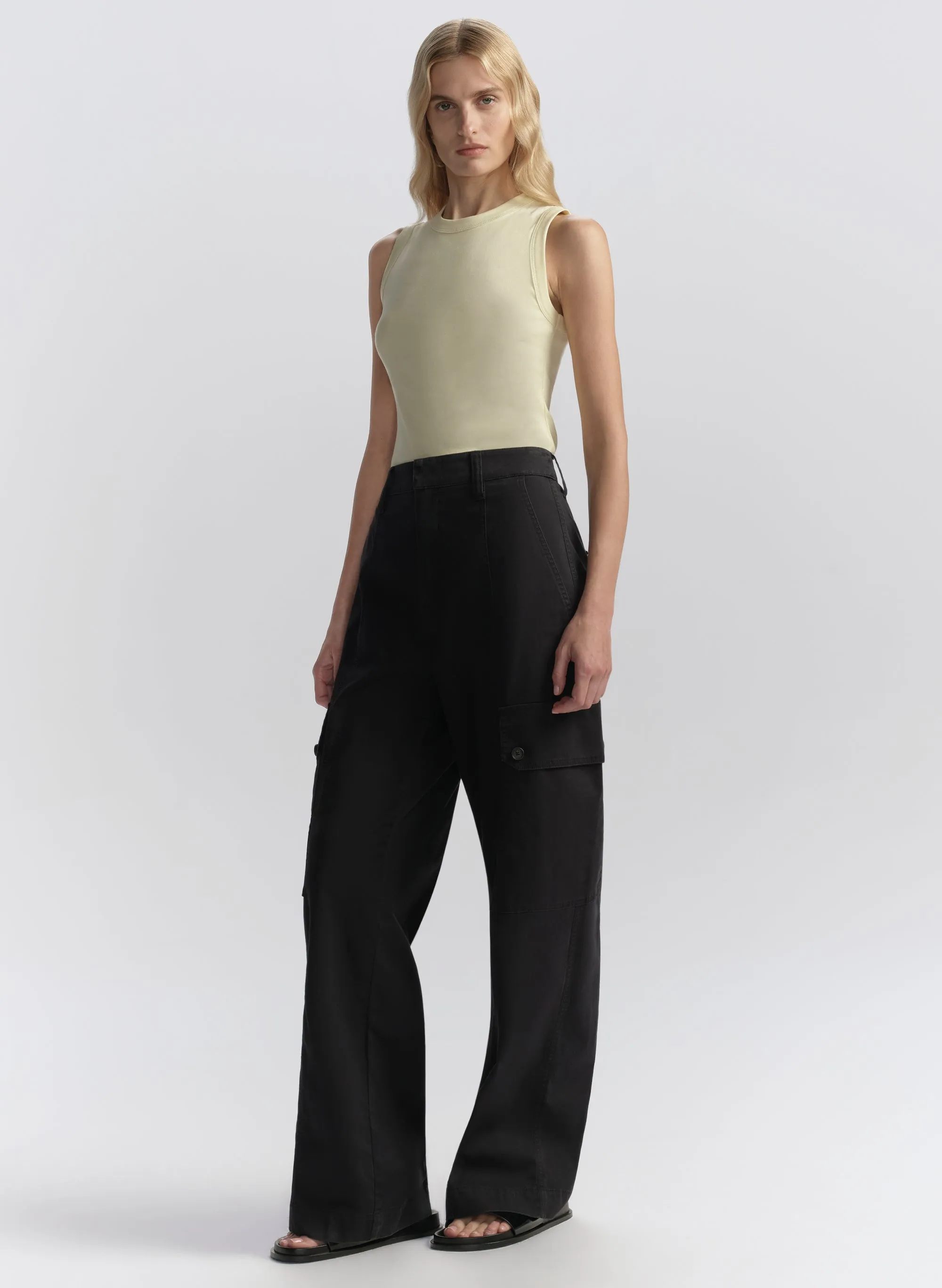 Hadley Cotton Rib Tank sold by A.L.C. product image thumbnail 4