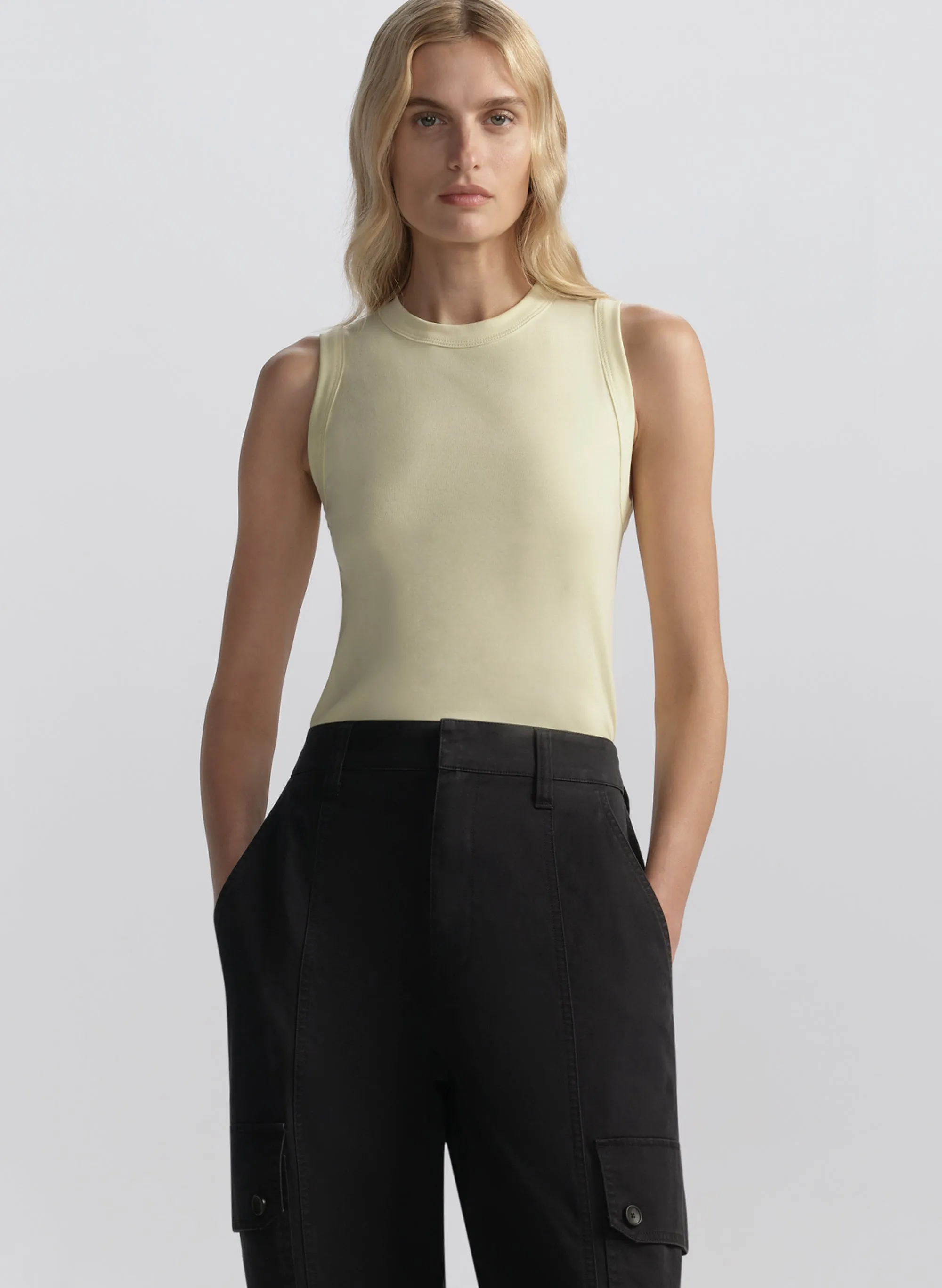 Hadley Cotton Rib Tank sold by A.L.C.