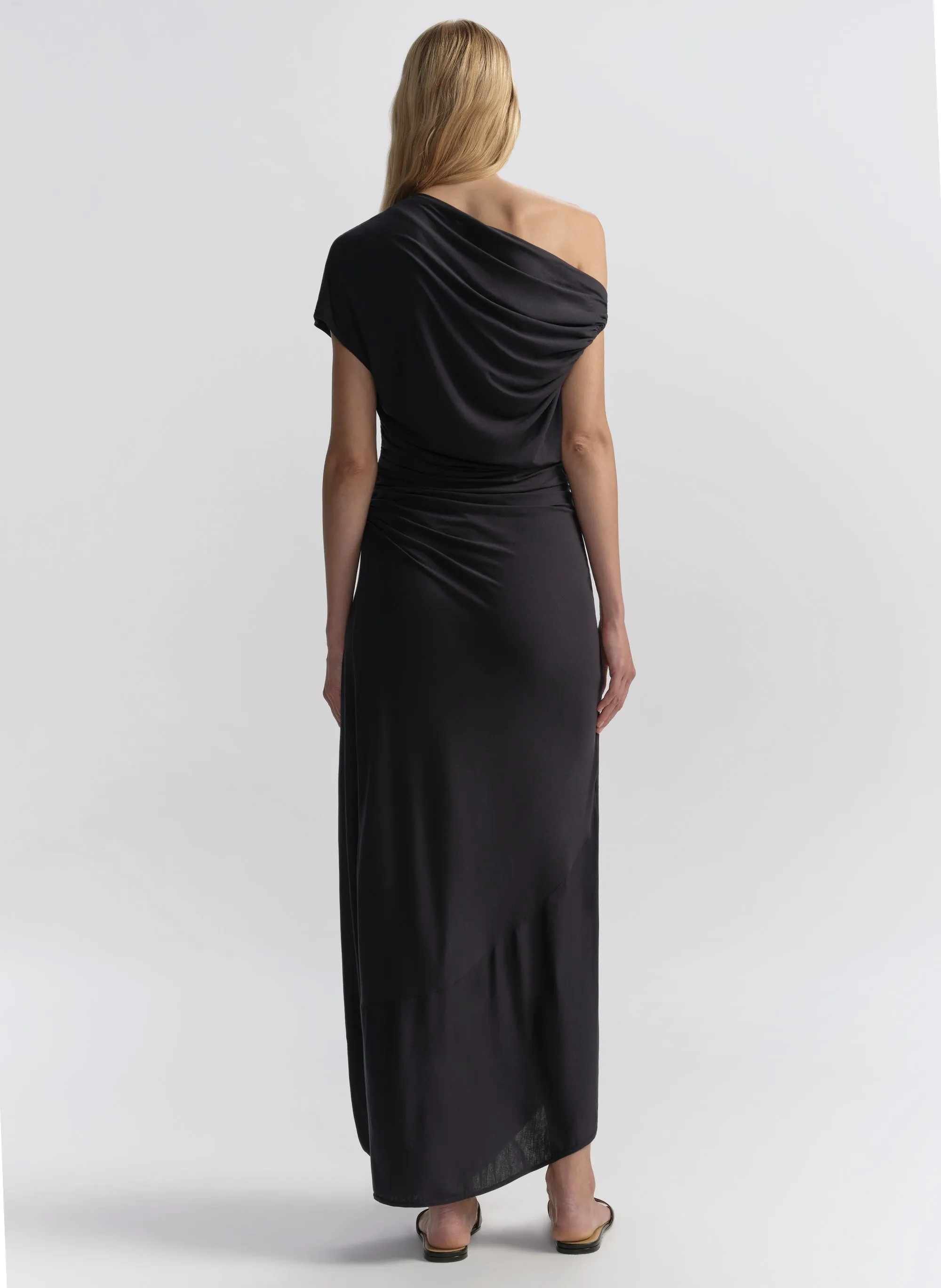 Halle One Shoulder Jersey Midi Dress sold by A.L.C. product image thumbnail 5