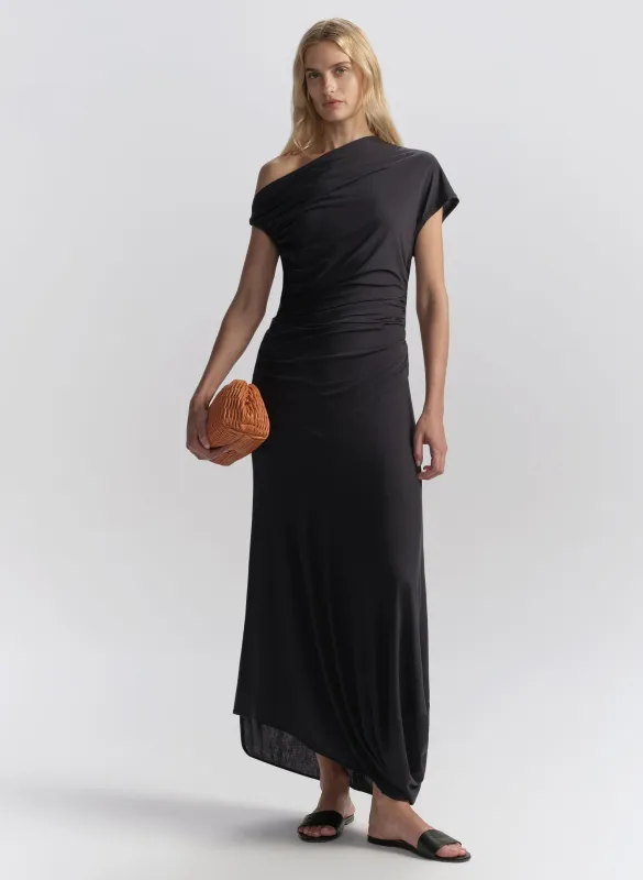 Halle One Shoulder Jersey Midi Dress made by A.L.C.
