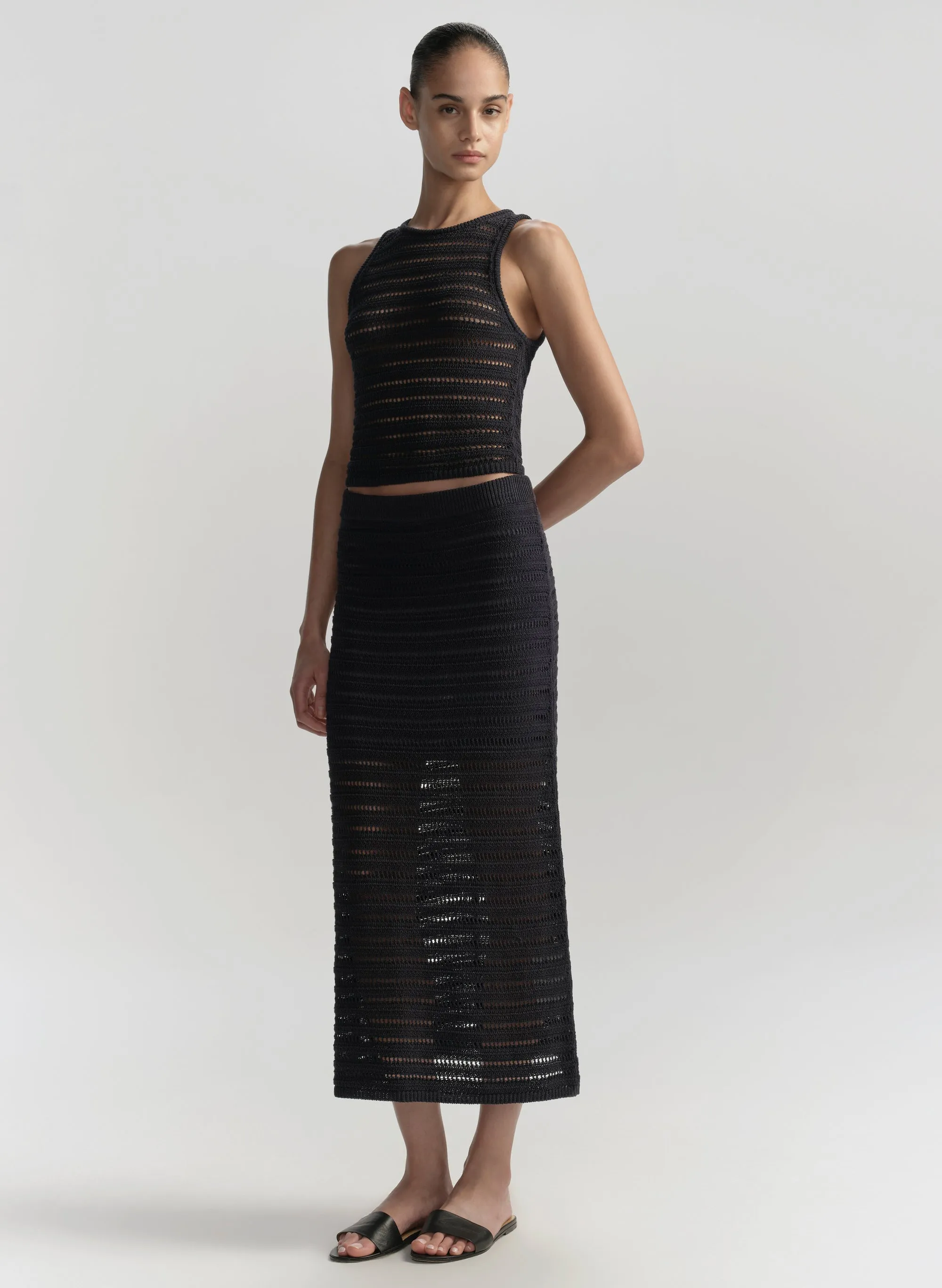 Lana Crochet Knit Midi Skirt sold by A.L.C. product image thumbnail 4