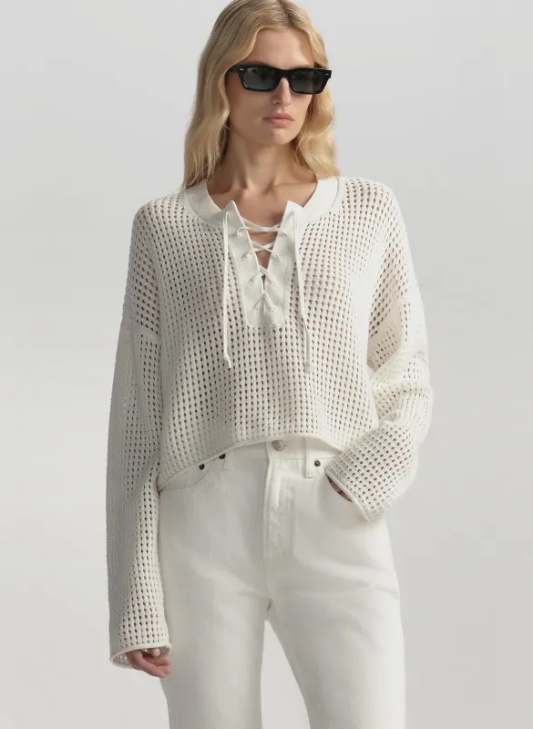 Dana Cotton Pointelle Sweater made by A.L.C.