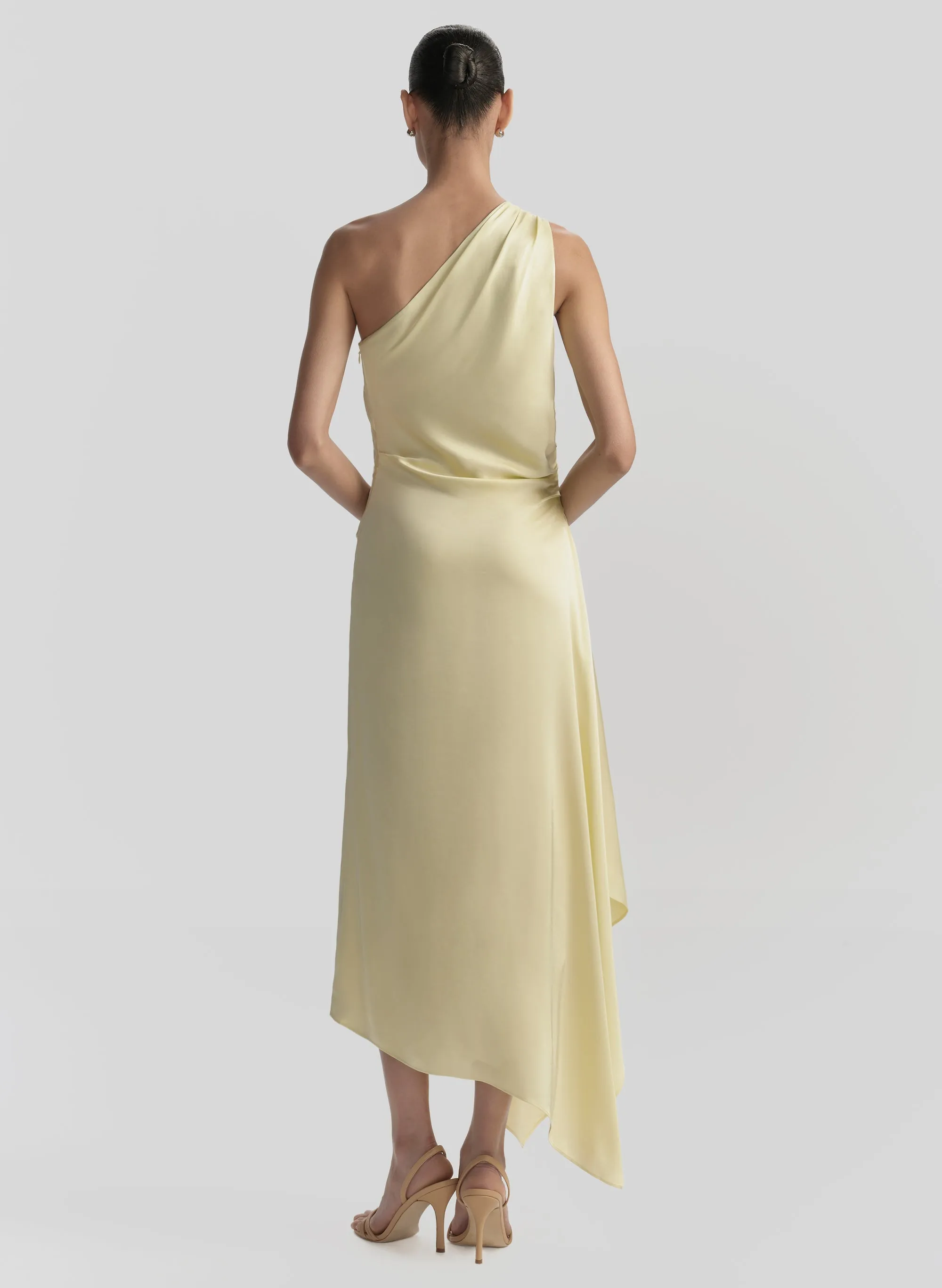Lyn Satin One Shoulder Midi Dress sold by A.L.C. product image thumbnail 5