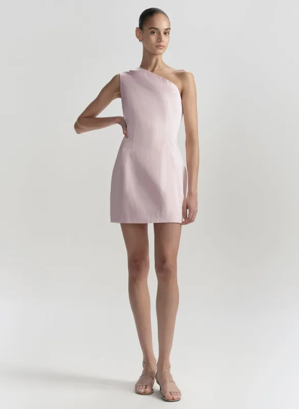Naya One Shoulder Satin Mini Dress made by A.L.C.