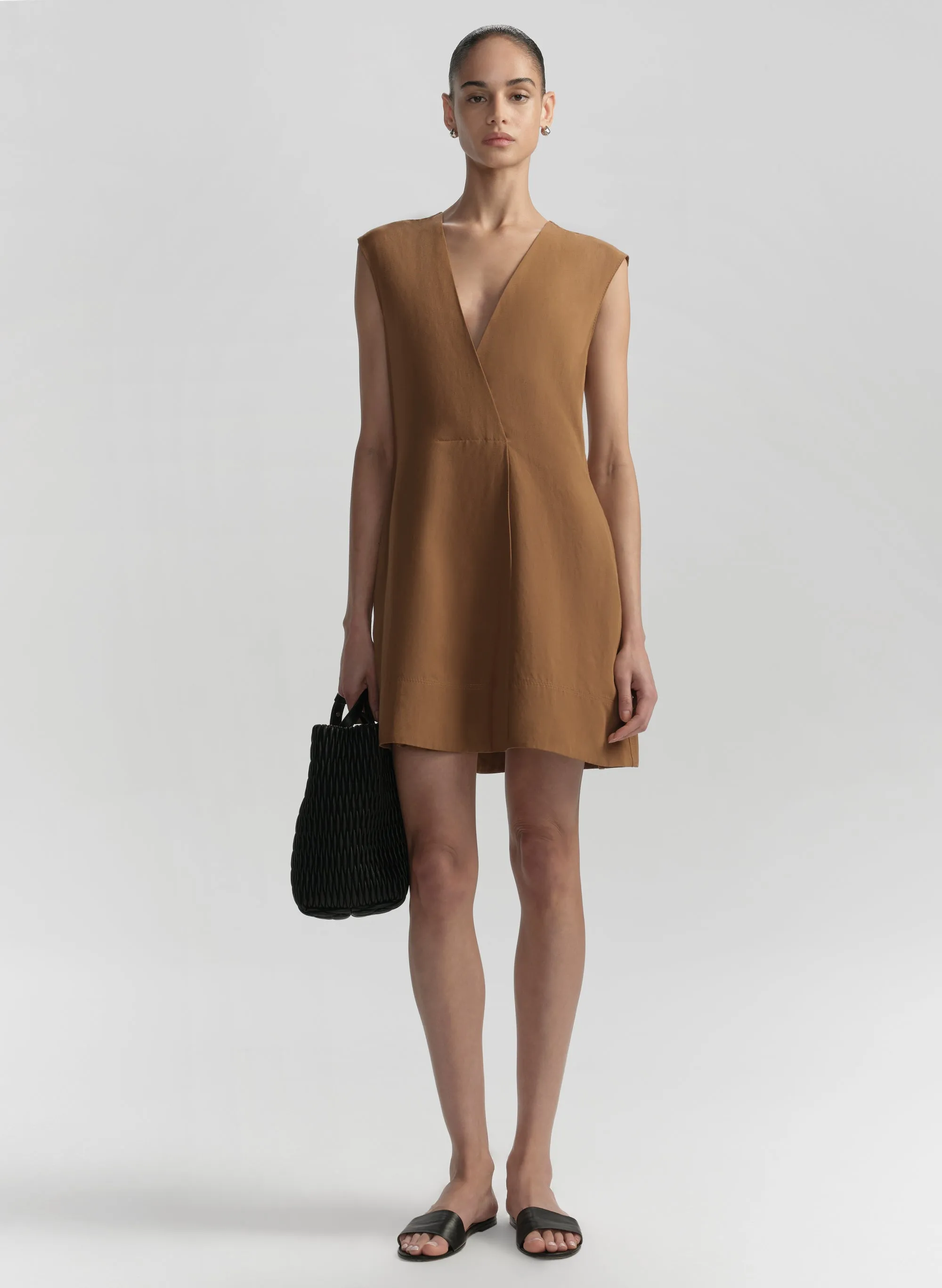 Wade Relaxed Linen Mini Dress sold by A.L.C.