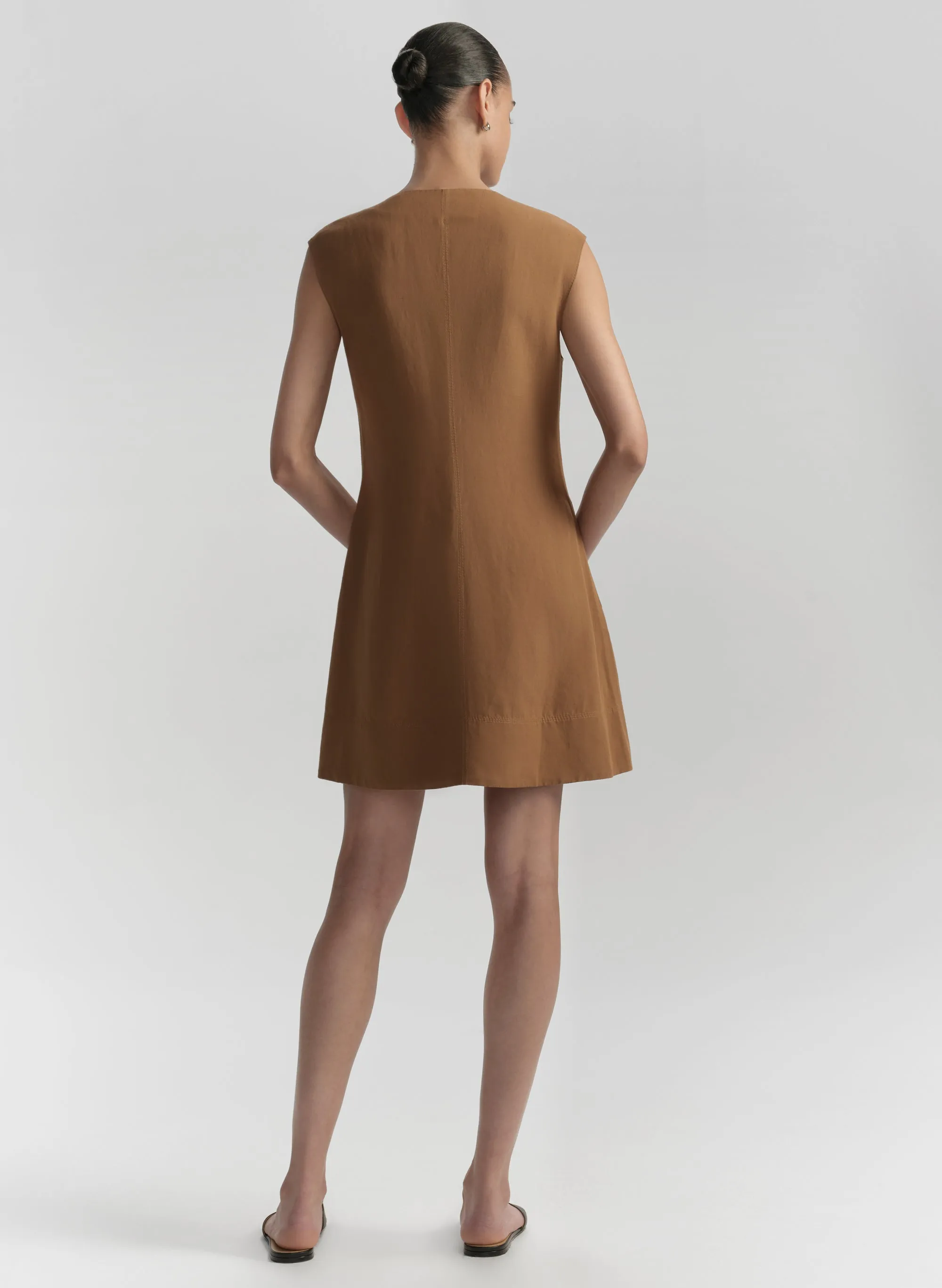Wade Relaxed Linen Mini Dress sold by A.L.C. product image thumbnail 5