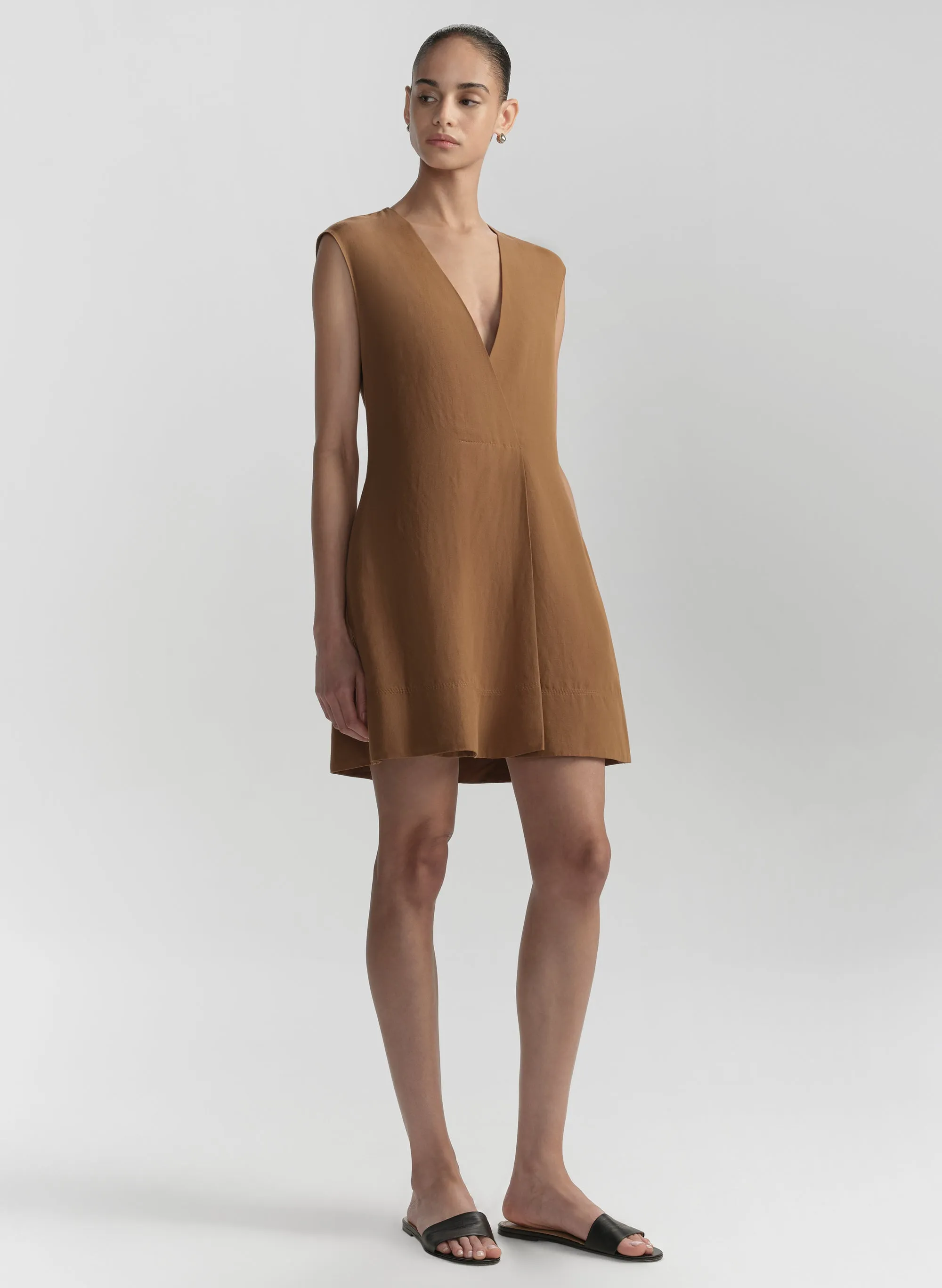 Wade Relaxed Linen Mini Dress sold by A.L.C. product image thumbnail 3