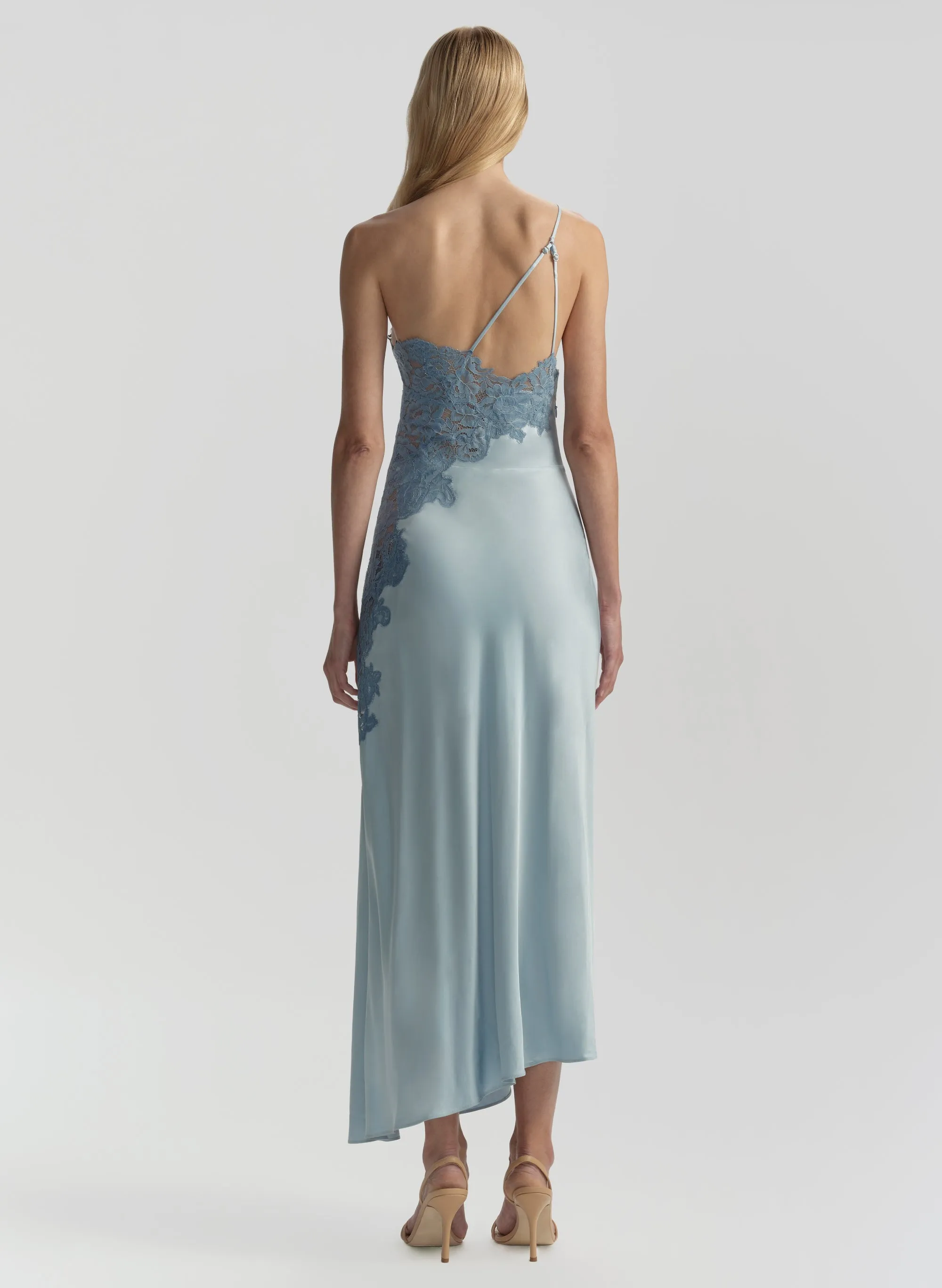 Lou Satin and Lace Midi Dress sold by A.L.C. product image thumbnail 5