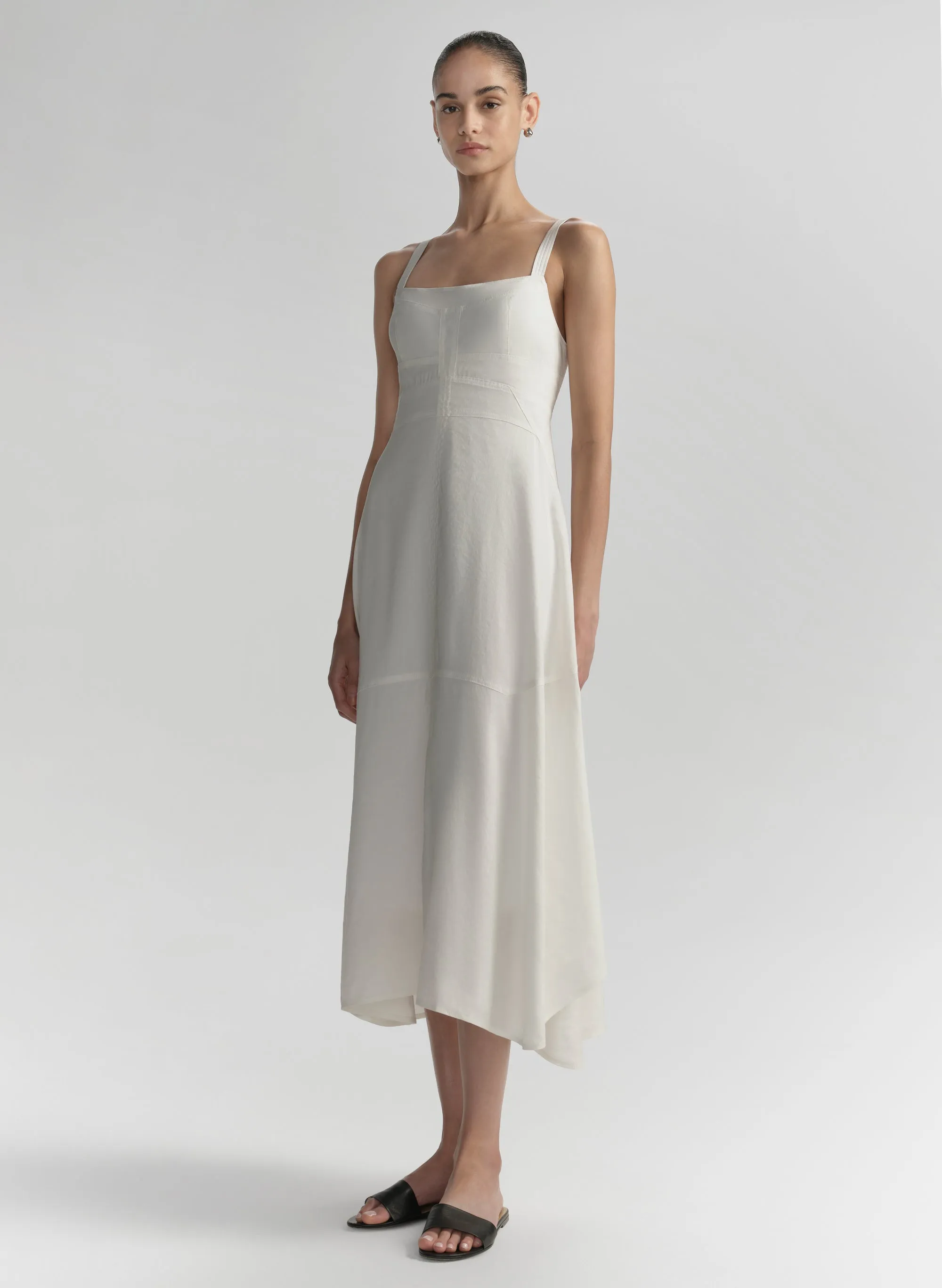 Harlow Linen Midi Dress sold by A.L.C. product image thumbnail 4