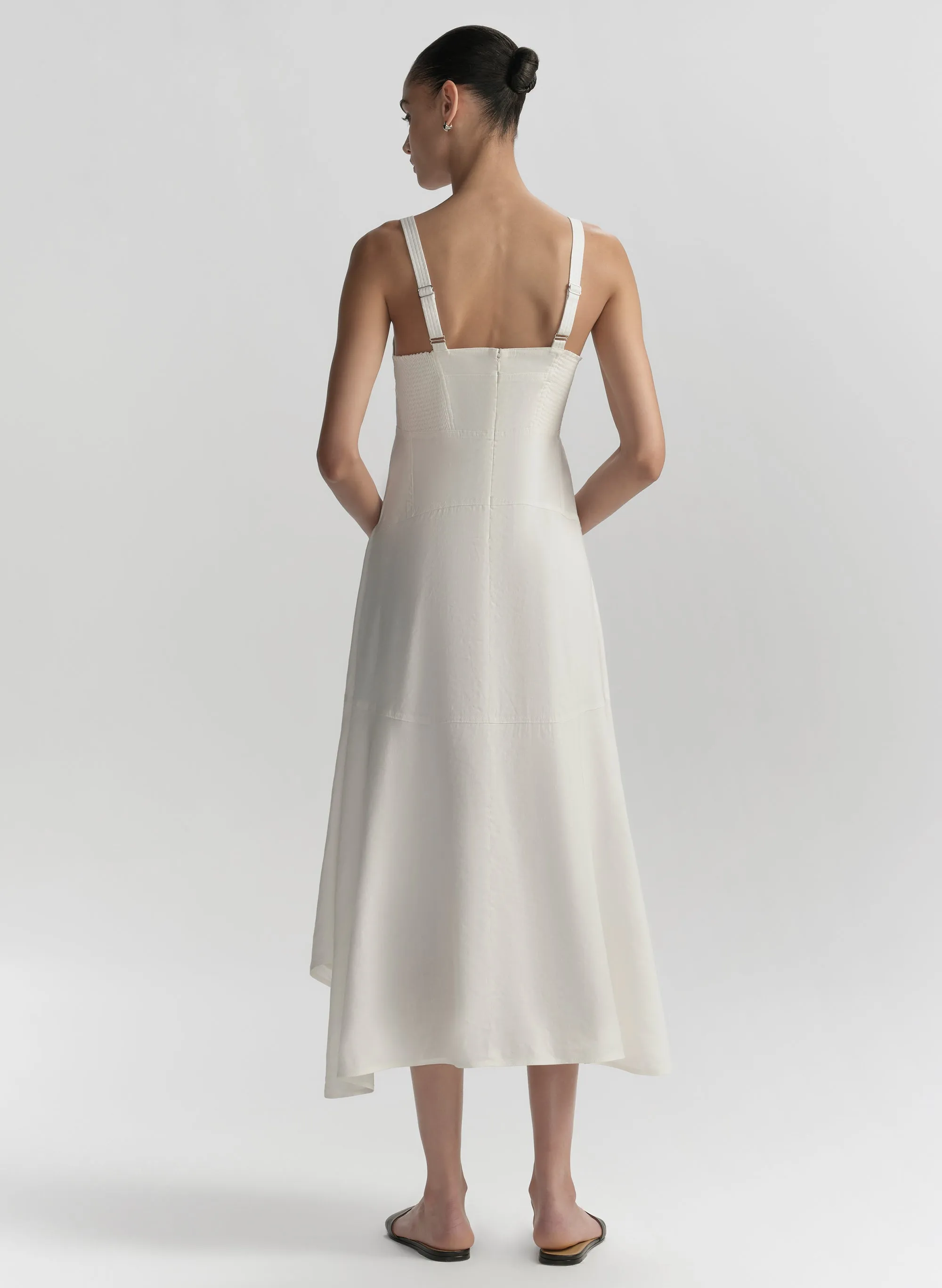 Harlow Linen Midi Dress sold by A.L.C. product image thumbnail 5