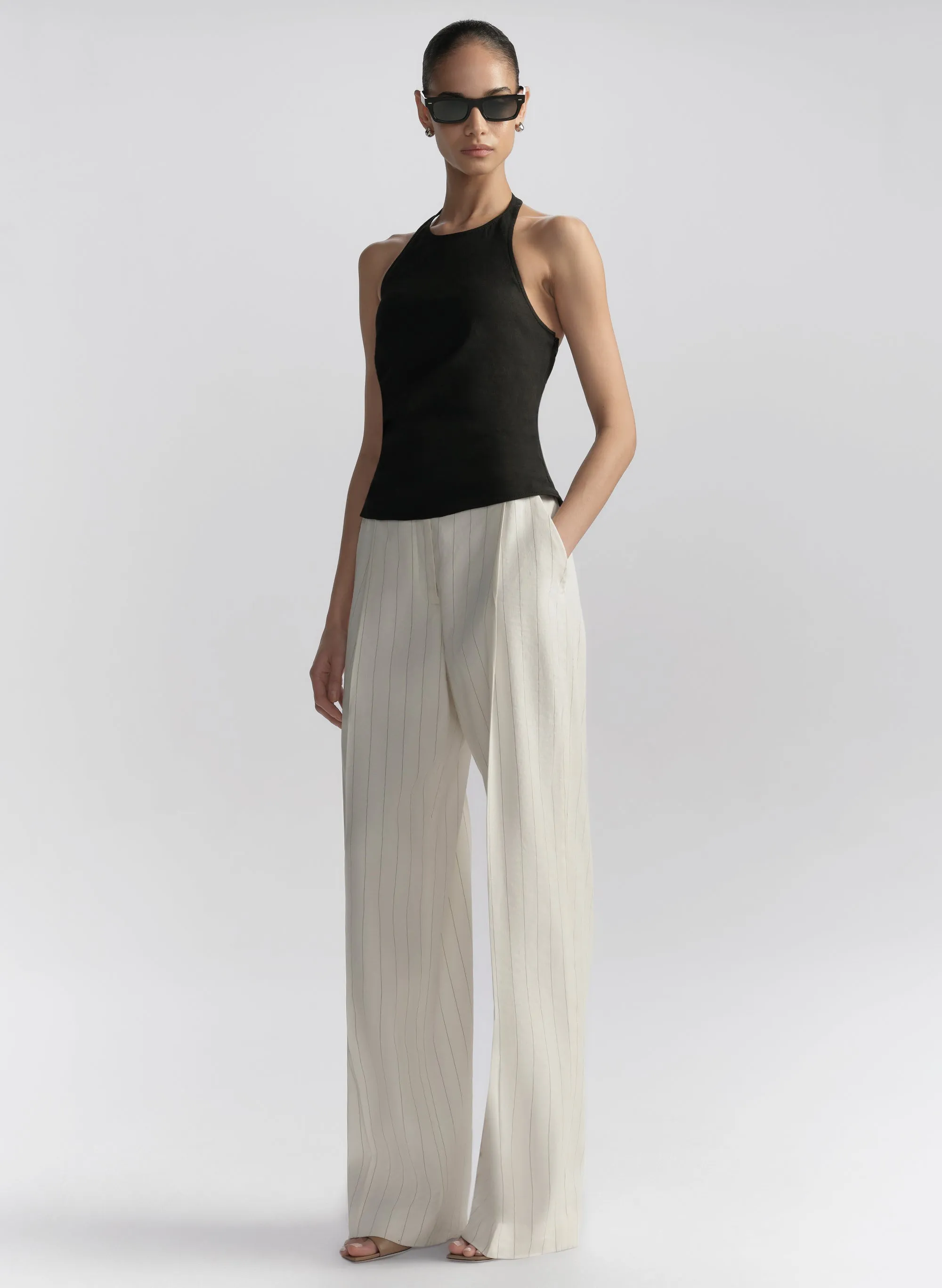 Sylvie Linen Halter Top sold by A.L.C. product image thumbnail 4