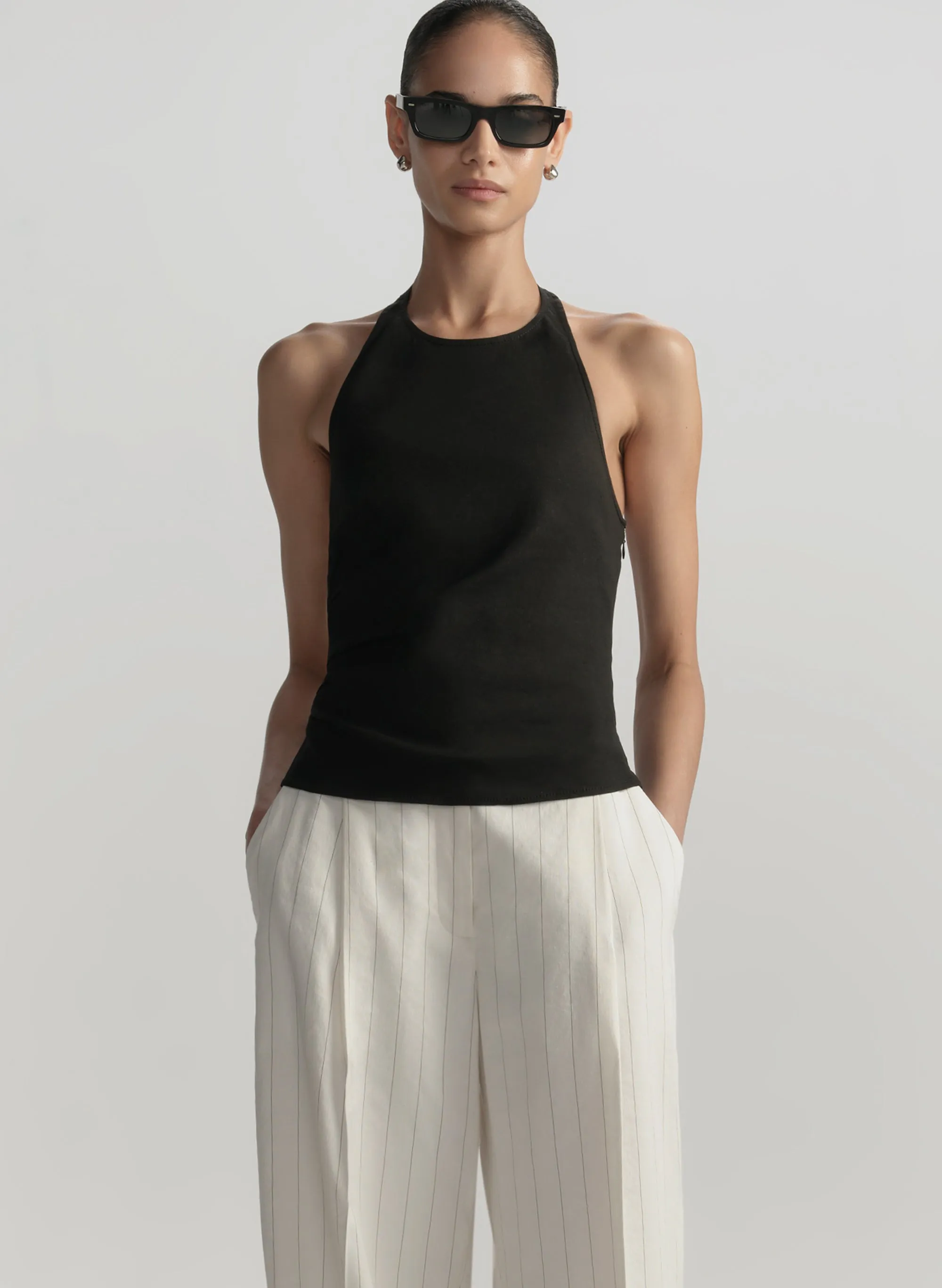 Sylvie Linen Halter Top sold by A.L.C.