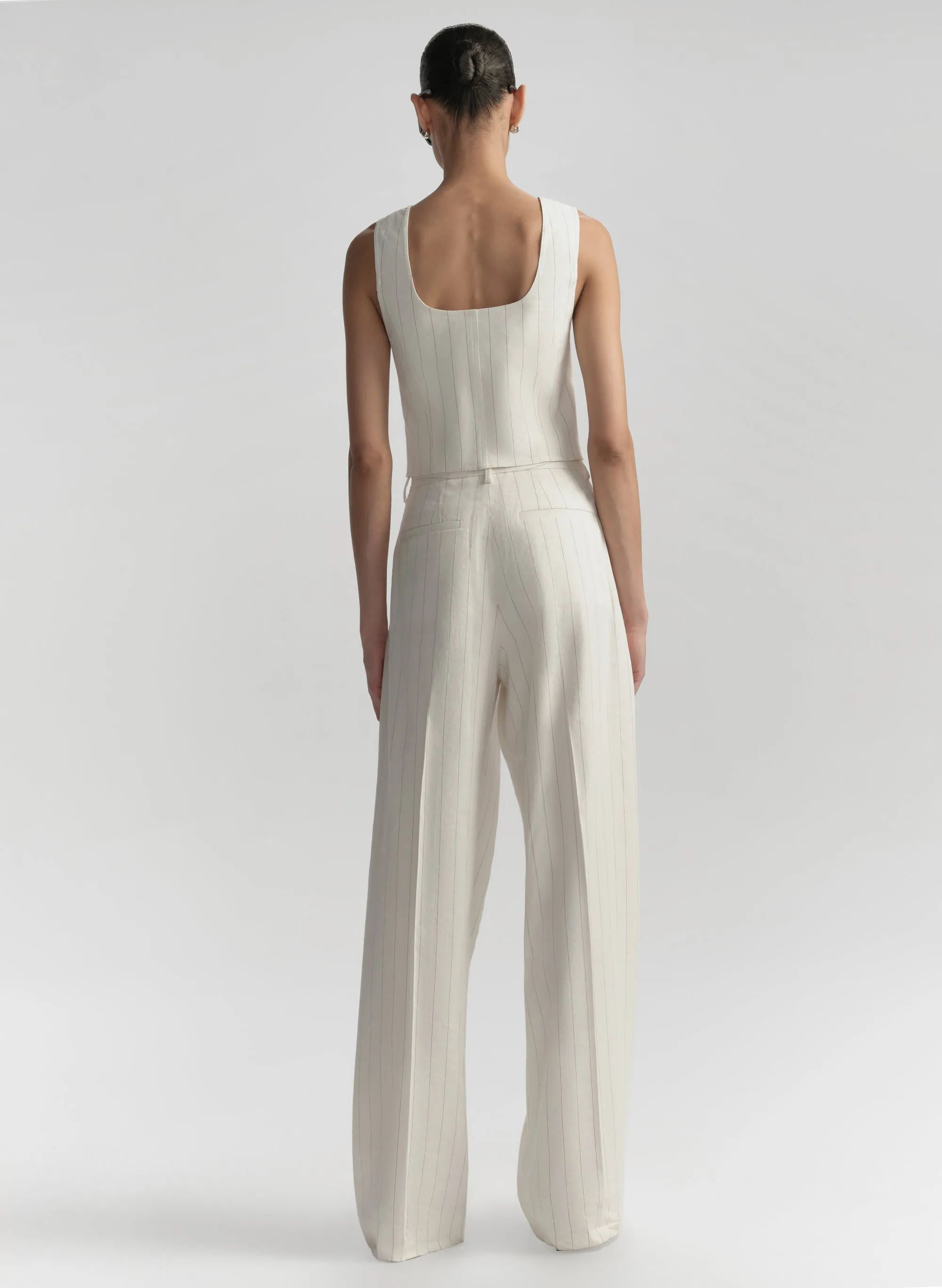 Darcy Linen Pinstripe Top sold by A.L.C. product image thumbnail 5