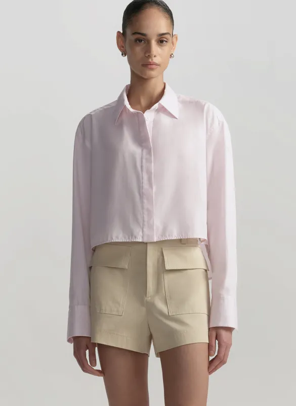 Maude Cropped Cotton Shirt made by A.L.C.