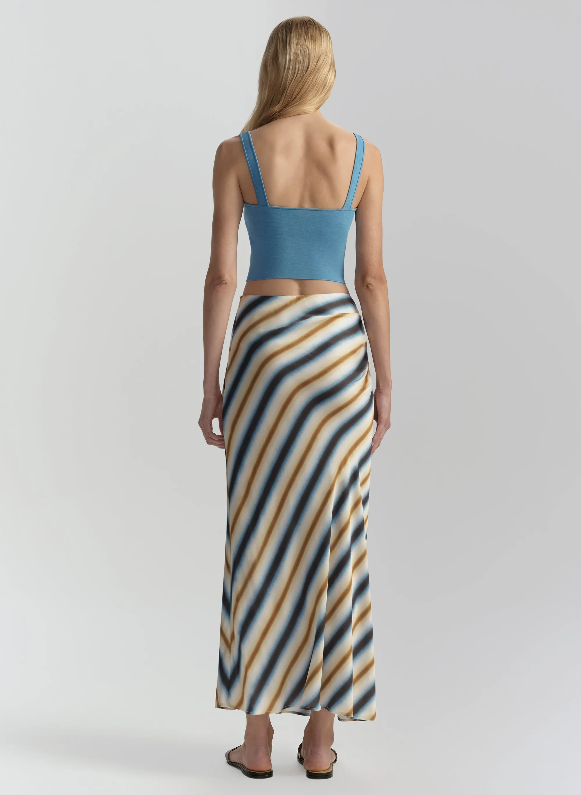 Jean Striped Midi Skirt sold by A.L.C. product image thumbnail 5