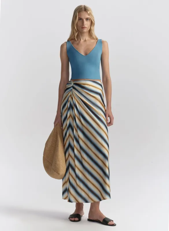 Jean Striped Midi Skirt made by A.L.C.