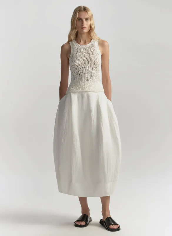 Veda Cotton Nylon Midi Skirt made by A.L.C.