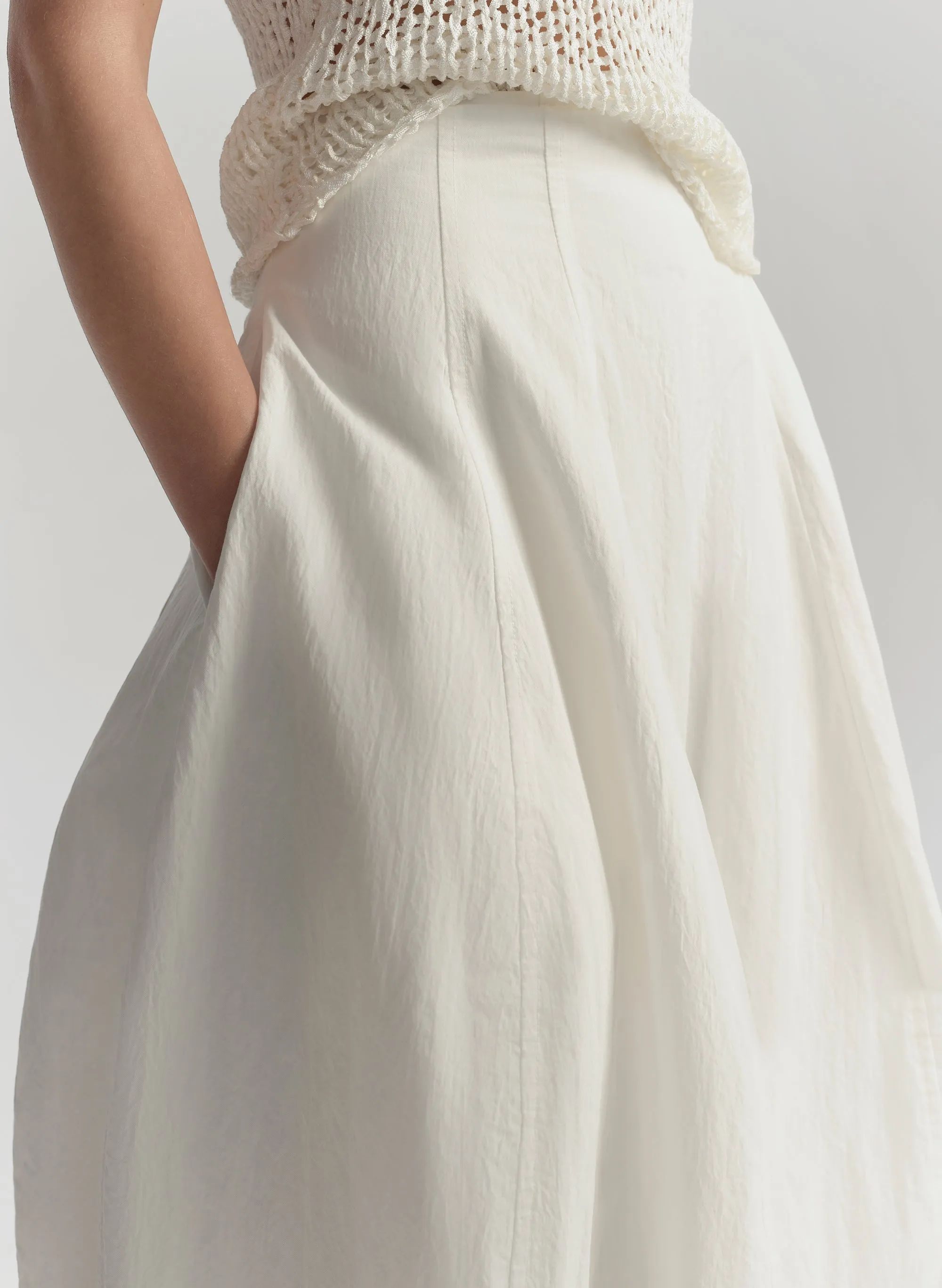 Veda Cotton Nylon Midi Skirt sold by A.L.C. product image thumbnail 2