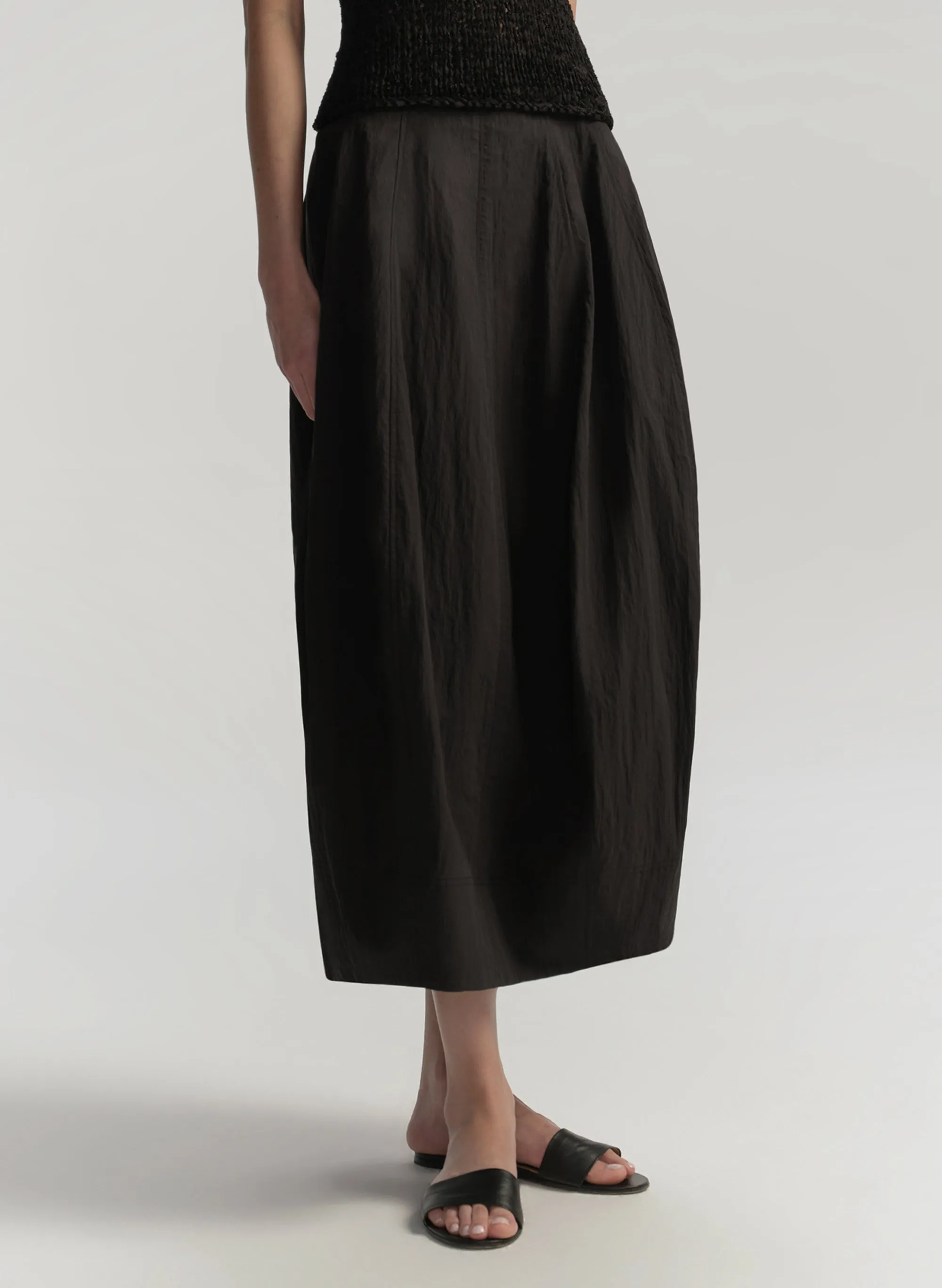 Veda Cotton Nylon Midi Skirt sold by A.L.C. product image thumbnail 3