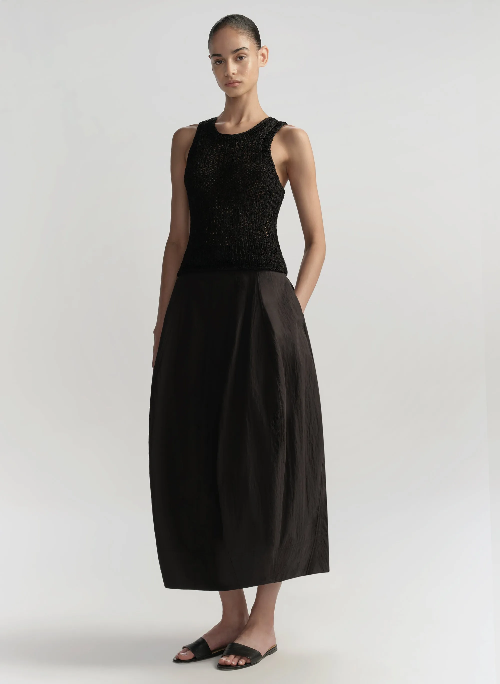 Veda Cotton Nylon Midi Skirt sold by A.L.C. product image thumbnail 4