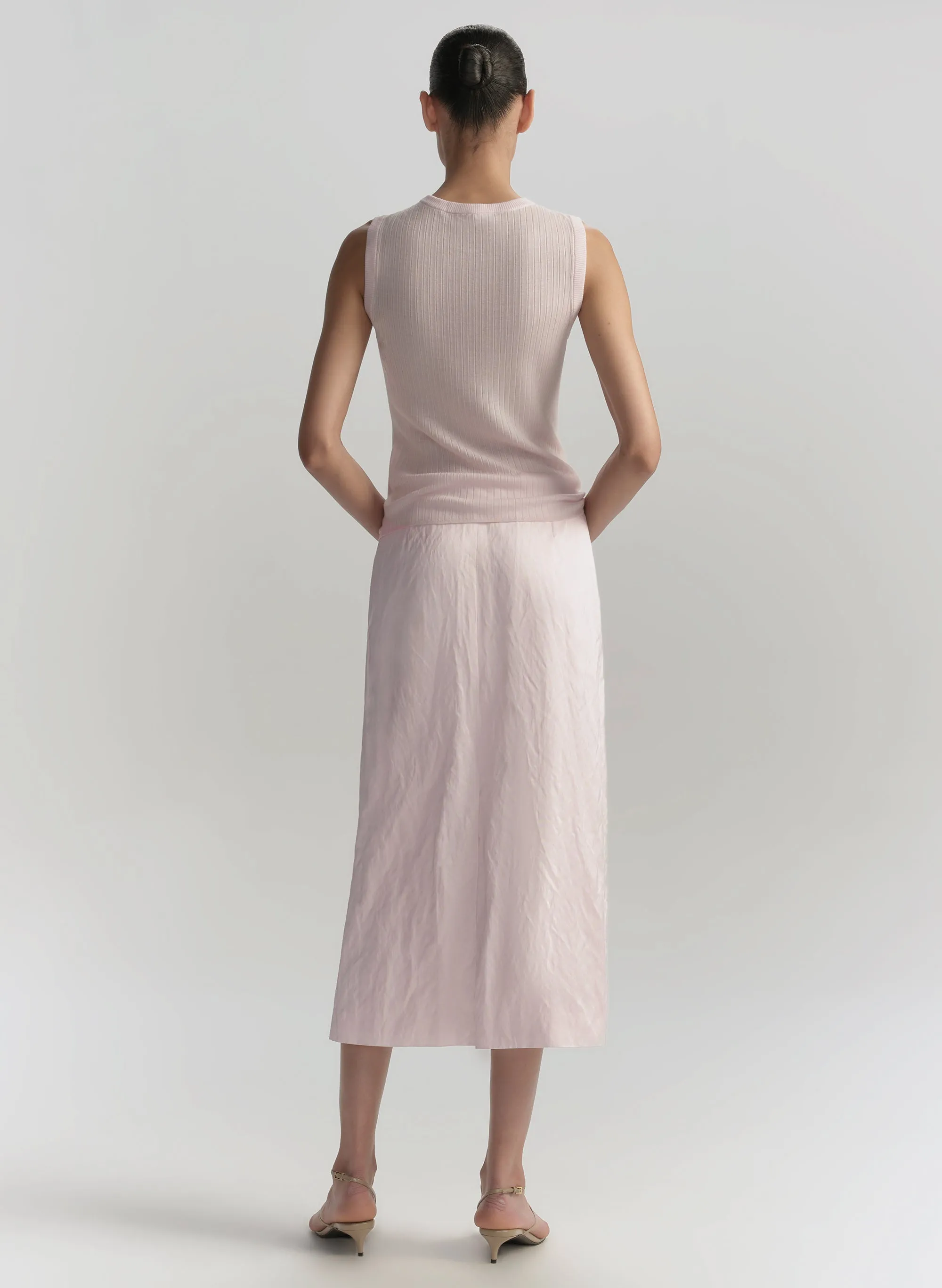 Phoebe Satin Midi Skirt sold by A.L.C. product image thumbnail 5