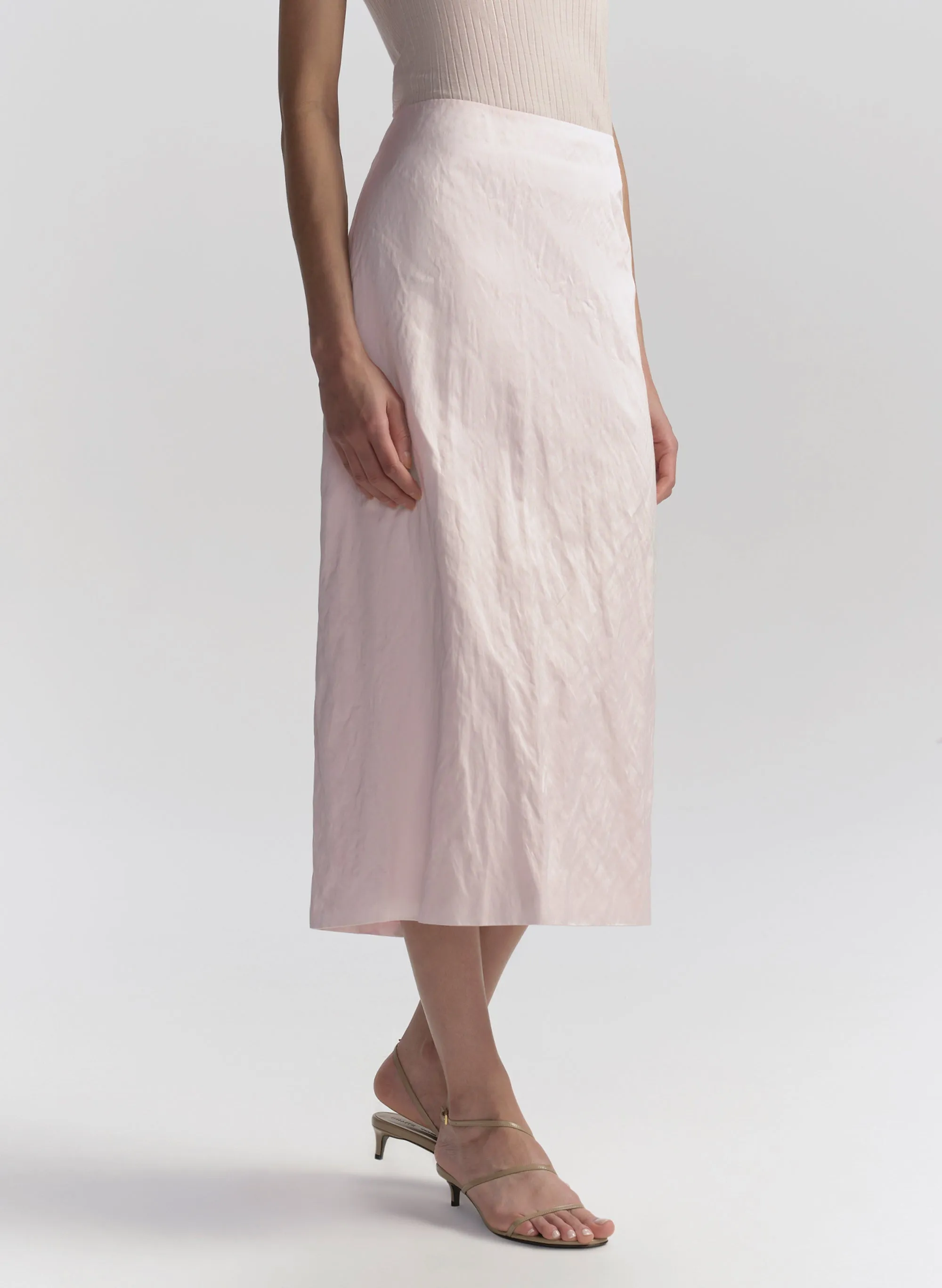 Phoebe Satin Midi Skirt sold by A.L.C. product image thumbnail 3