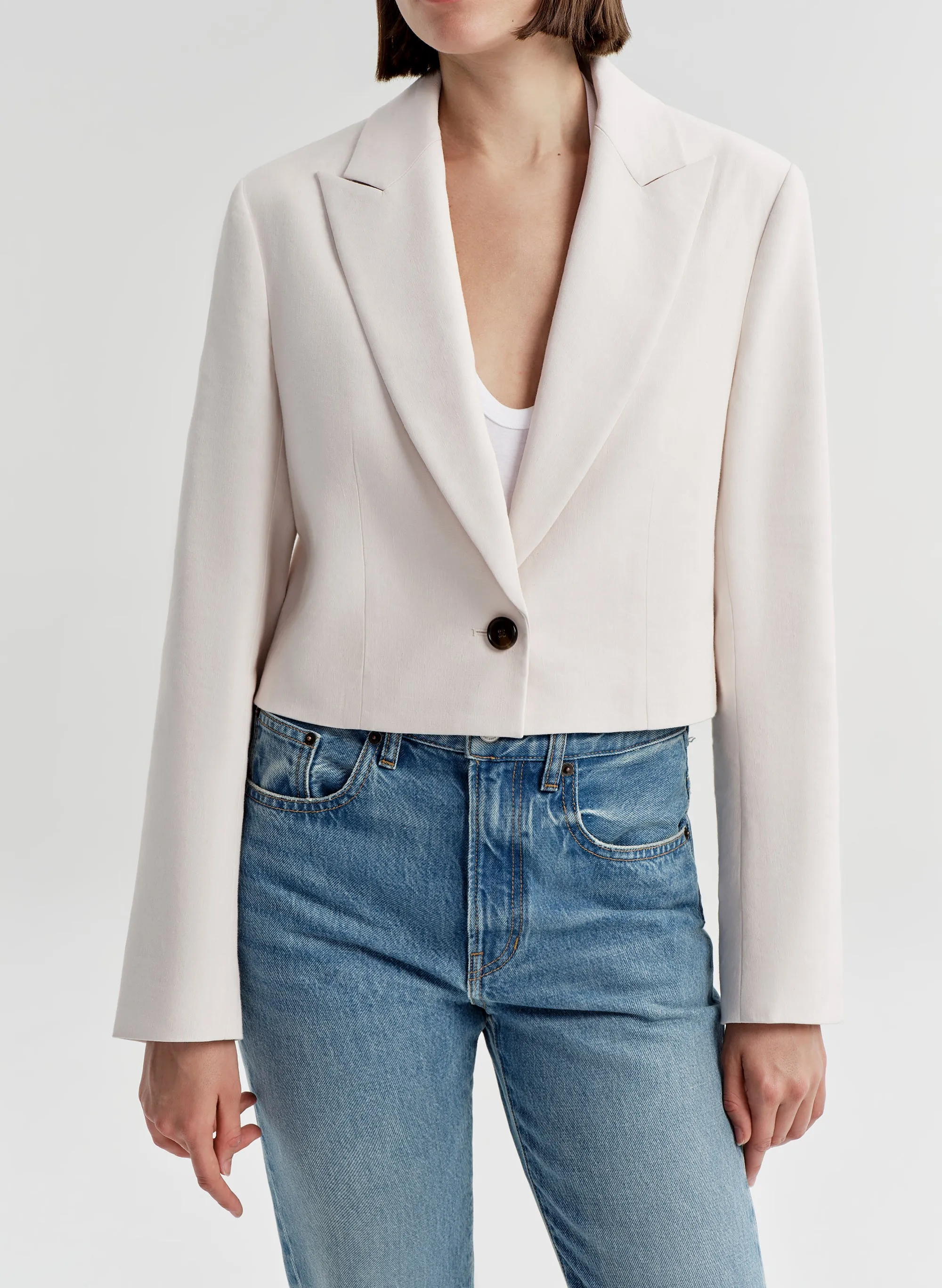 Cam Cropped Linen Jacket sold by A.L.C. product image thumbnail 2