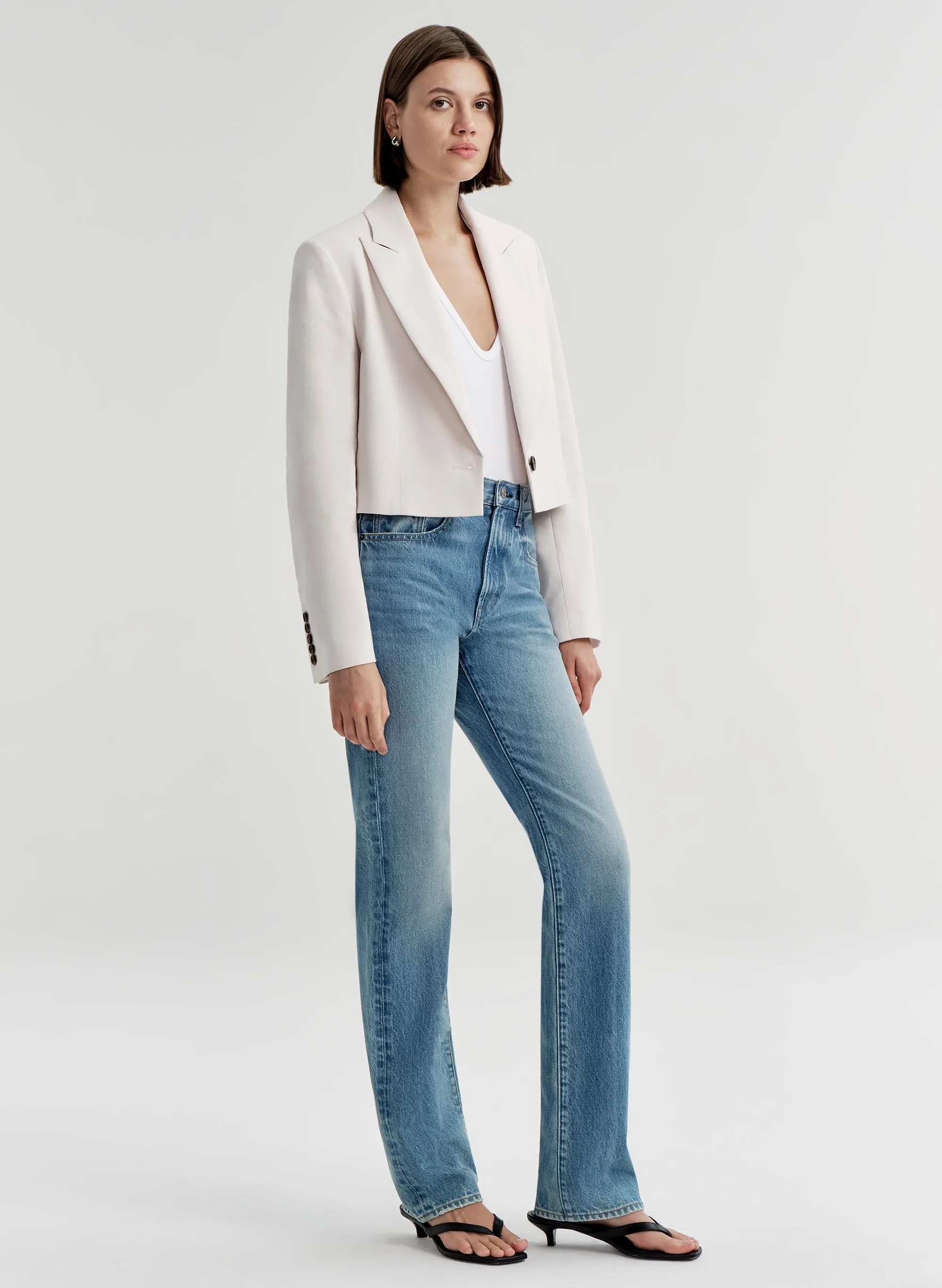 Cam Cropped Linen Jacket sold by A.L.C. product image thumbnail 3