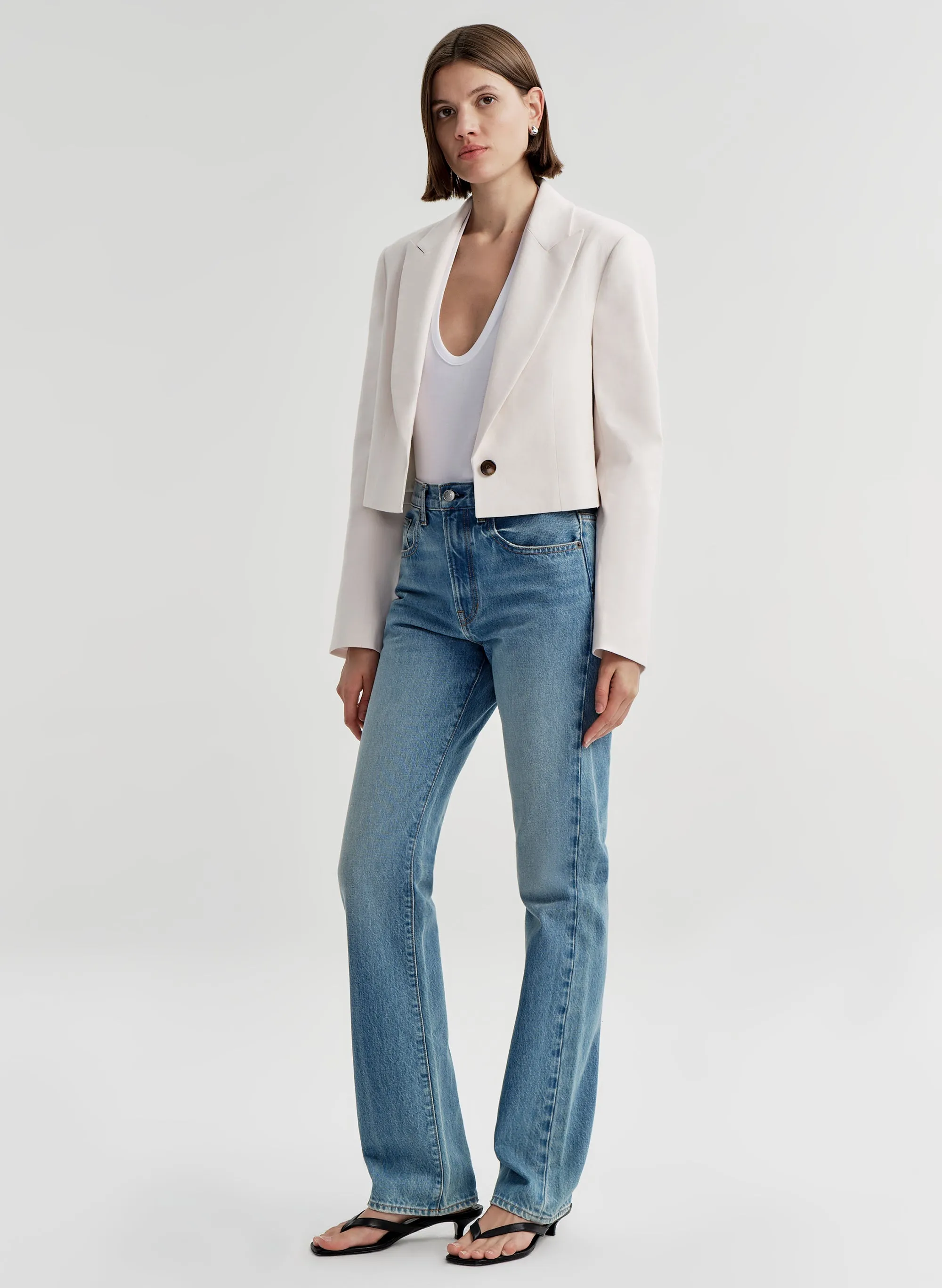 Cam Cropped Linen Jacket sold by A.L.C. product image thumbnail 4