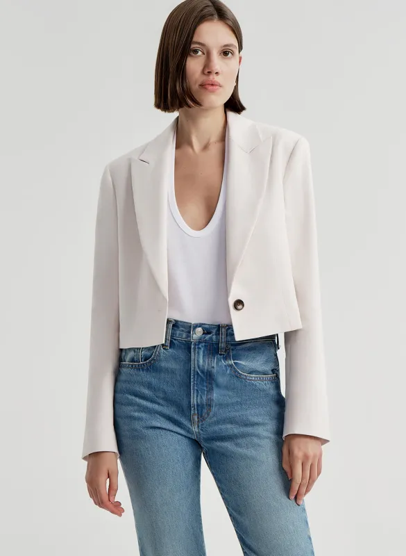 Cam Cropped Linen Jacket made by A.L.C.