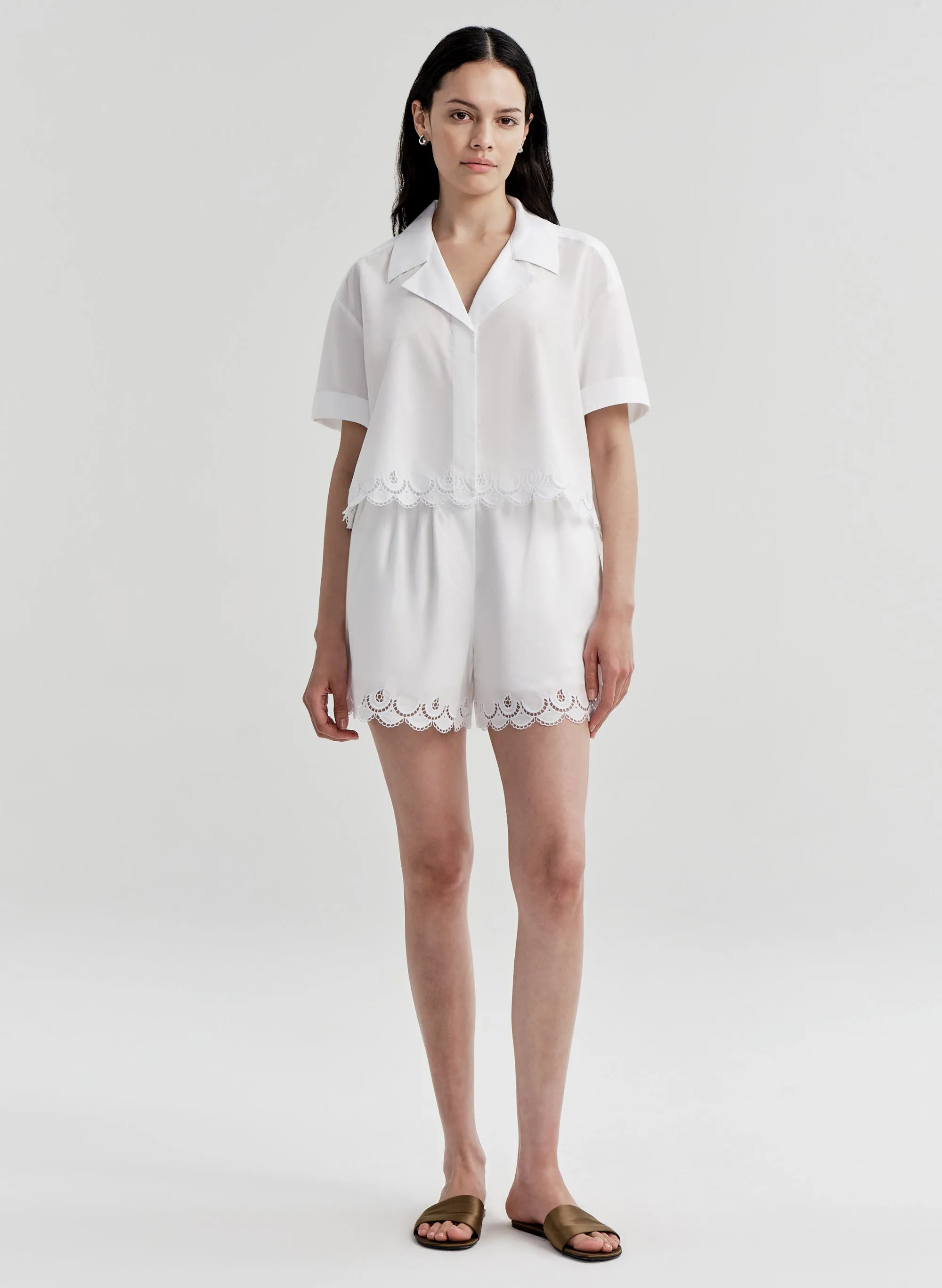 Gigi Embroidered Cotton Short sold by A.L.C.