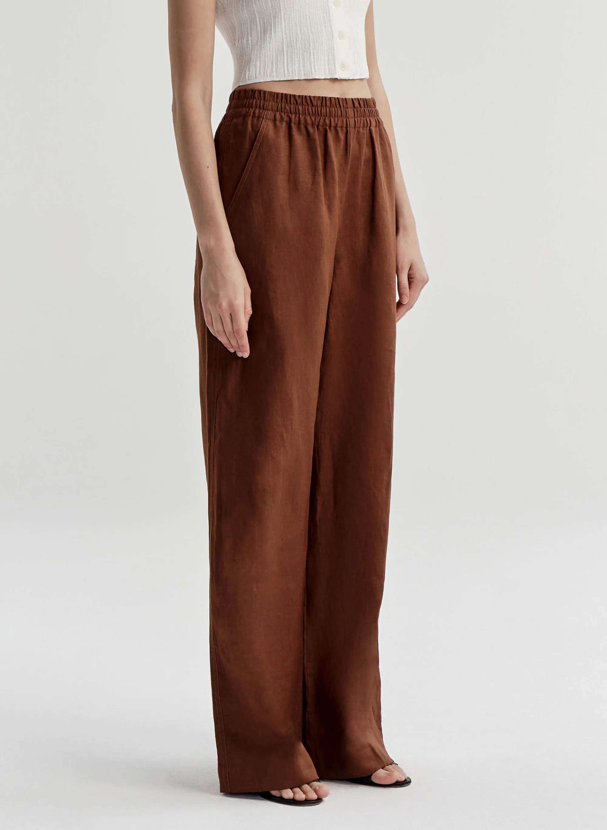 Tyler Linen Pant sold by A.L.C. product image thumbnail 3