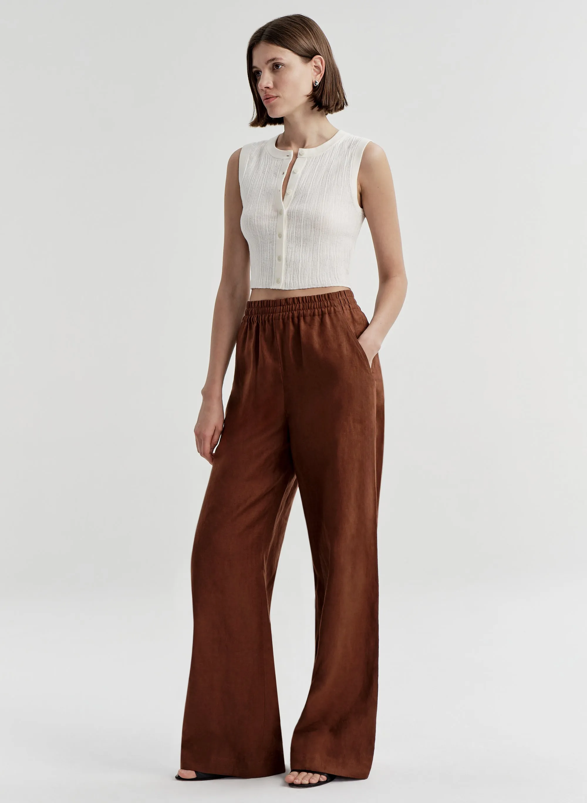 Tyler Linen Pant sold by A.L.C. product image thumbnail 4
