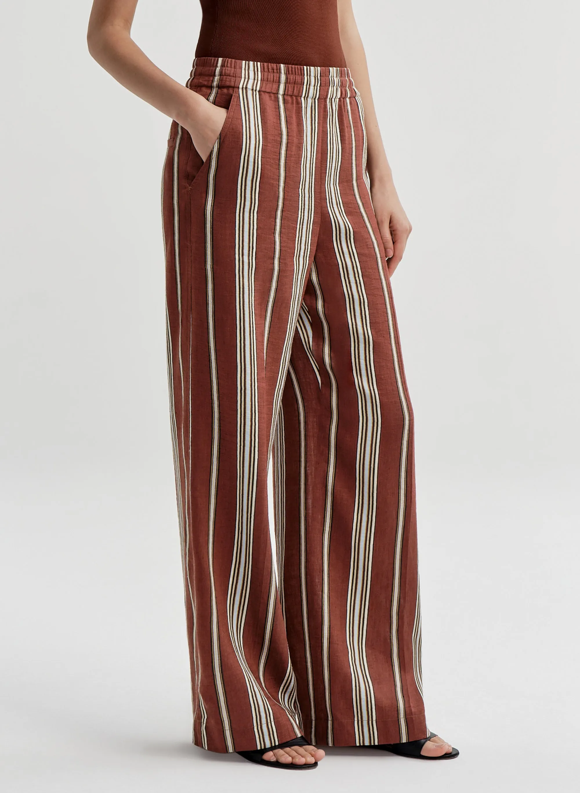 Tyler Striped Linen Pant sold by A.L.C. product image thumbnail 3
