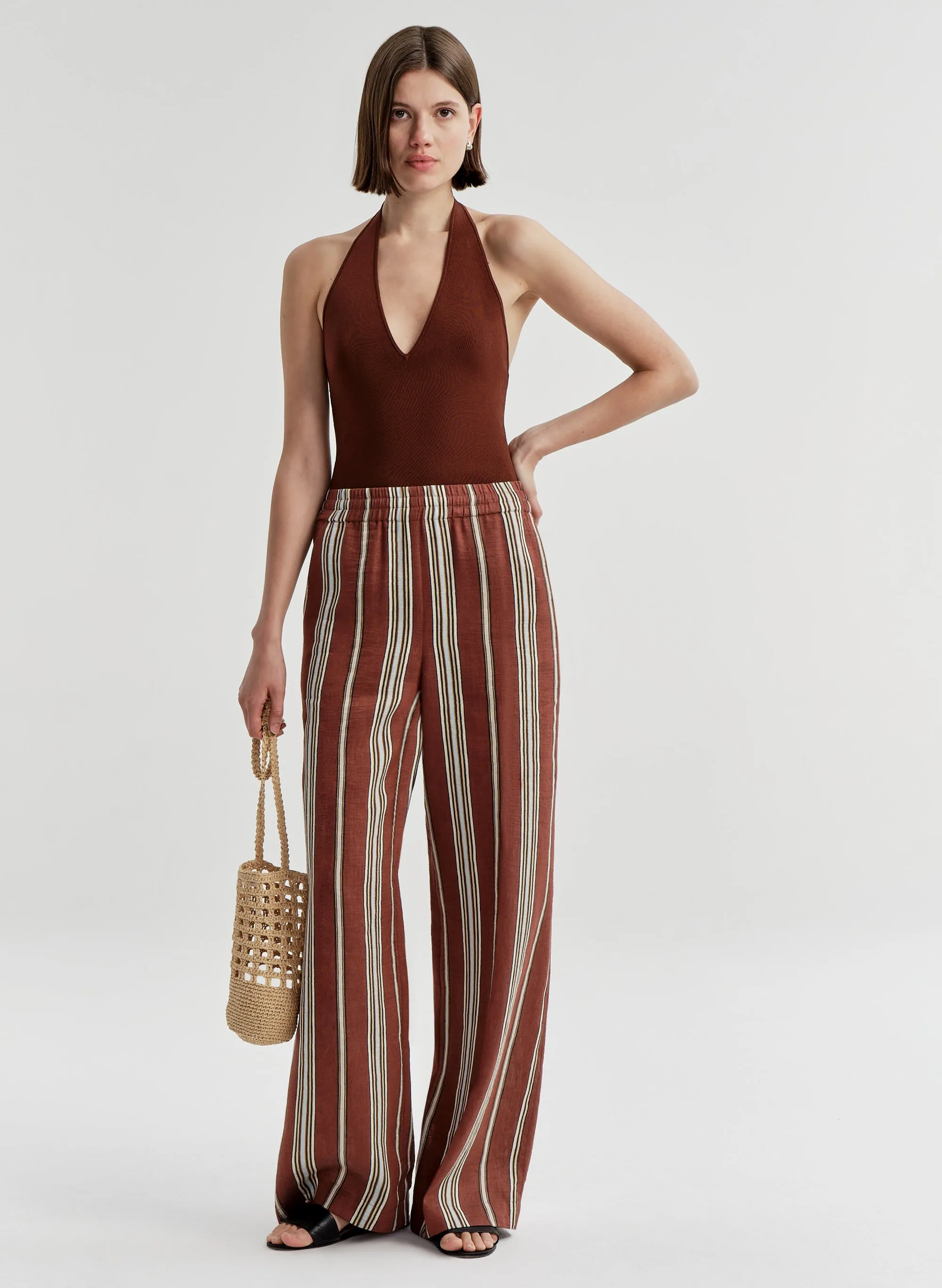Tyler Striped Linen Pant sold by A.L.C.
