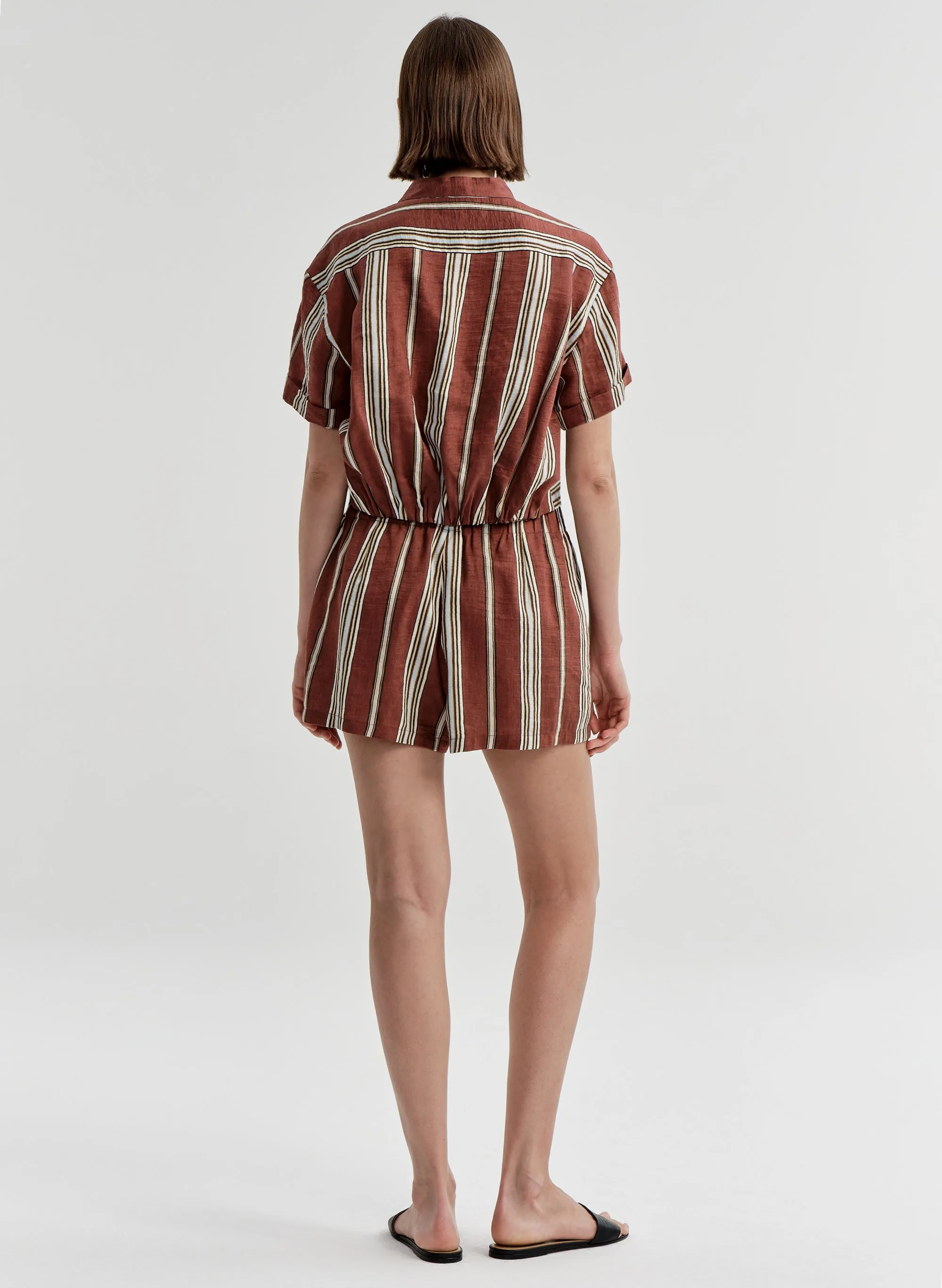 Casey Striped Linen Short sold by A.L.C. product image thumbnail 5