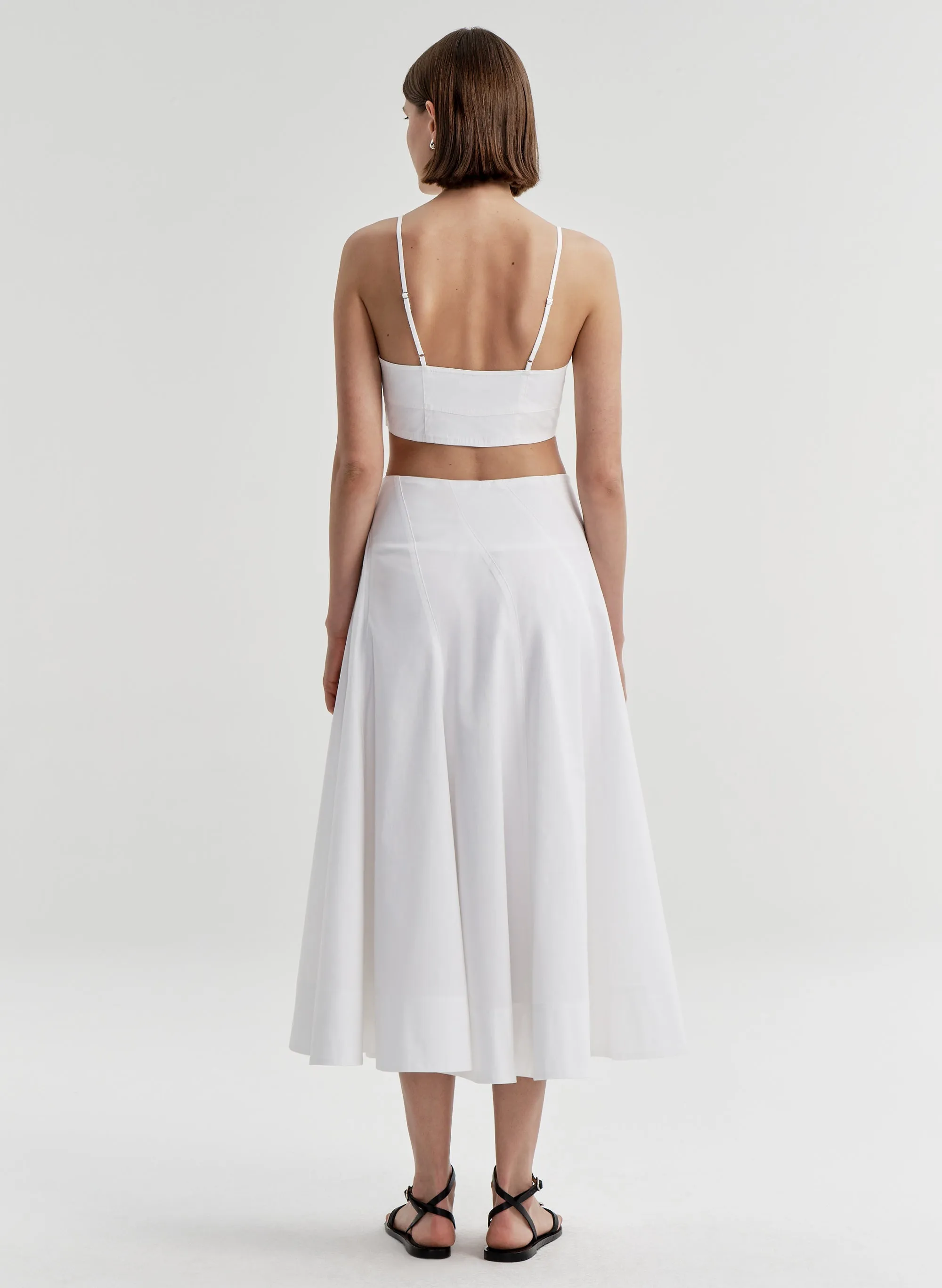 Gemma Stretch Cotton Midi Skirt sold by A.L.C. product image thumbnail 5