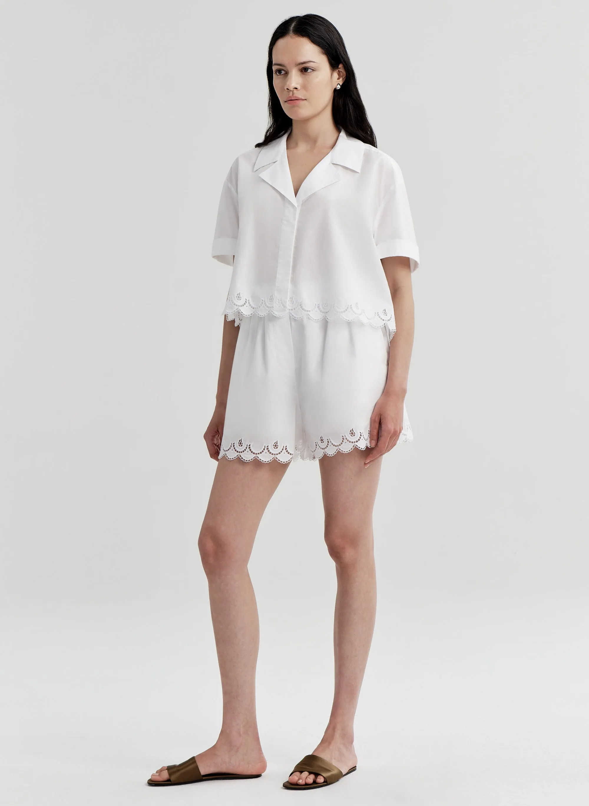 Gabrielle Embroidered Cotton Shirt sold by A.L.C. product image thumbnail 4