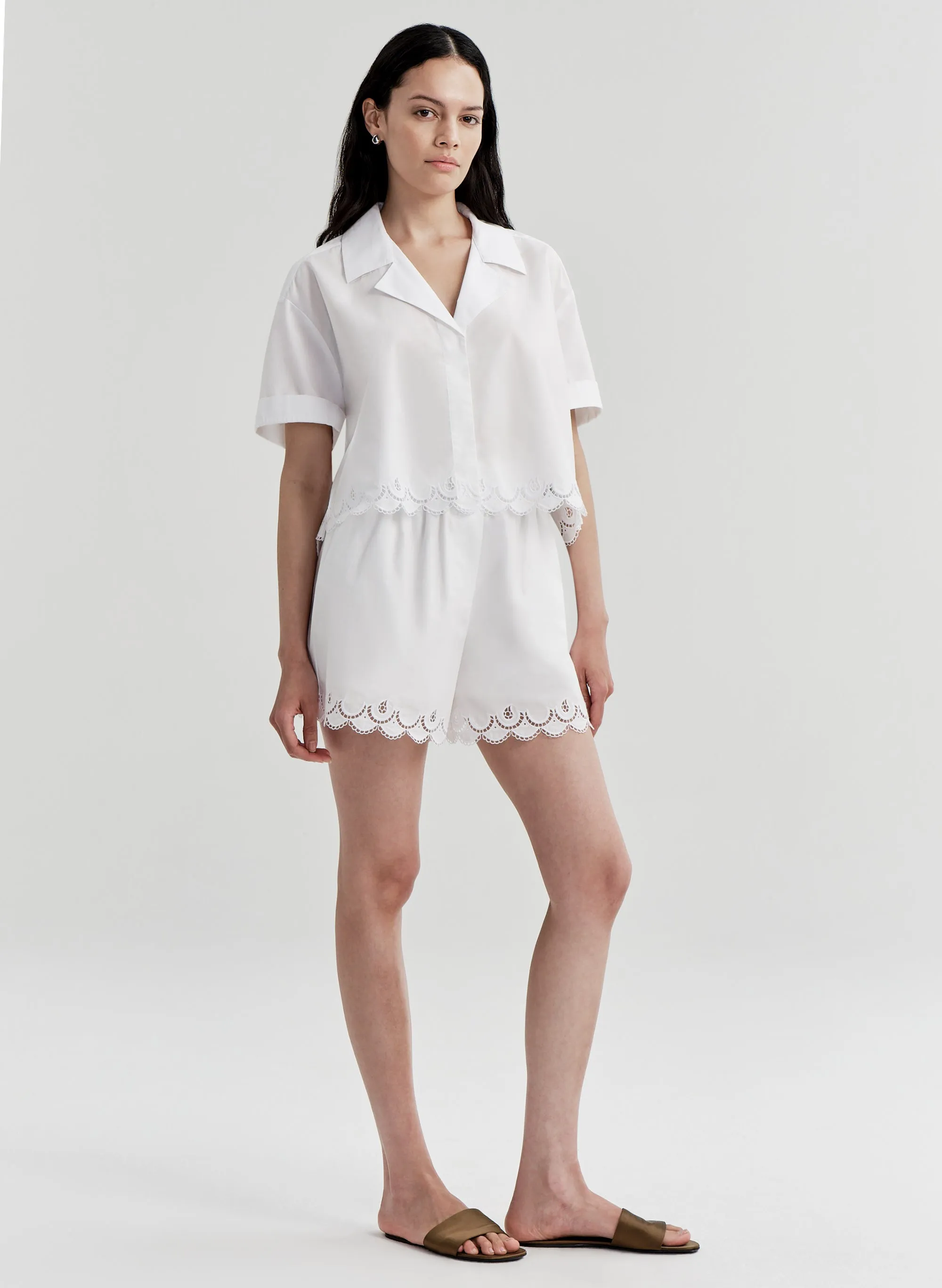 Gabrielle Embroidered Cotton Shirt sold by A.L.C. product image thumbnail 3