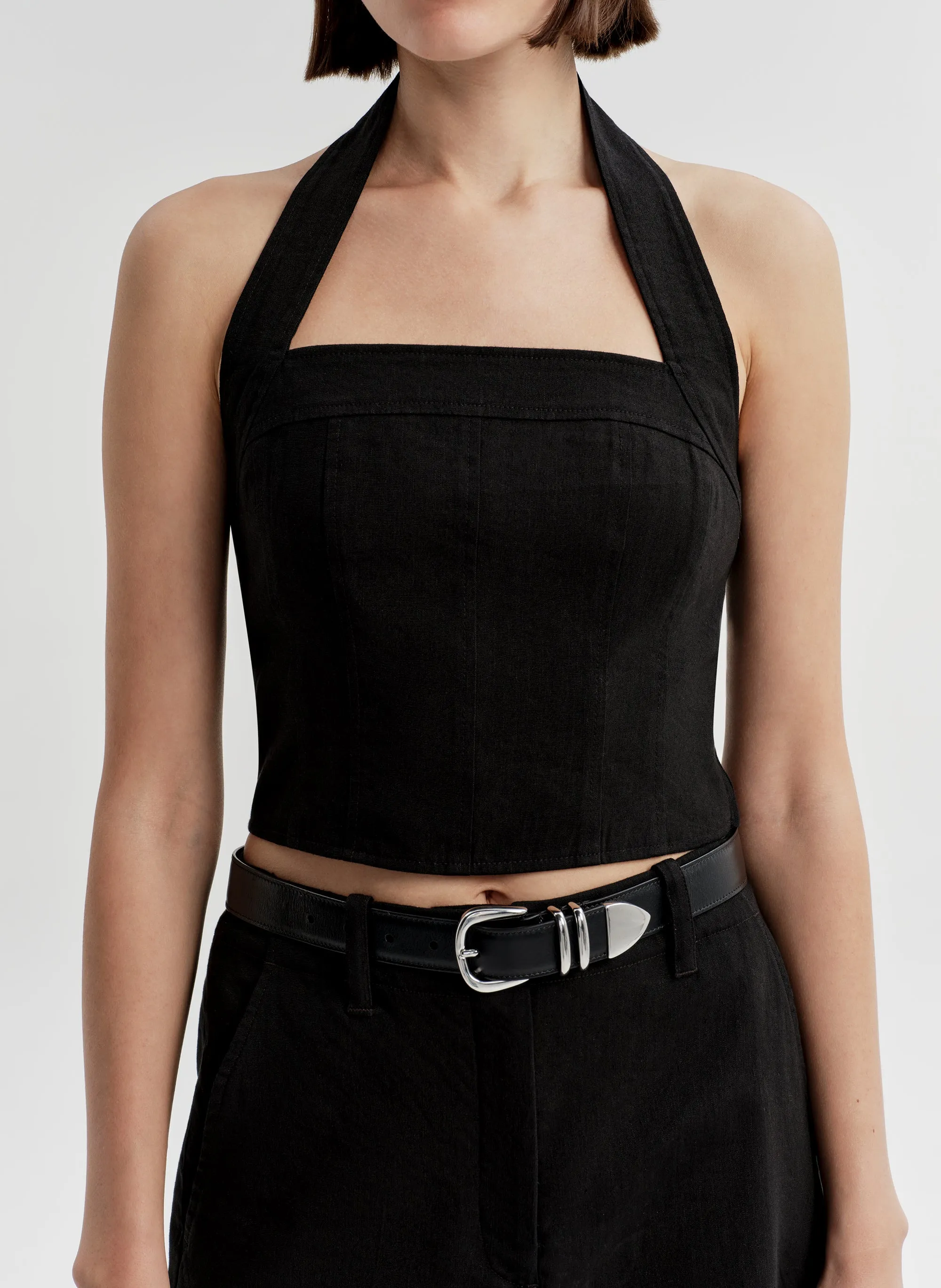 Lori Linen Halter Top sold by A.L.C. product image thumbnail 2