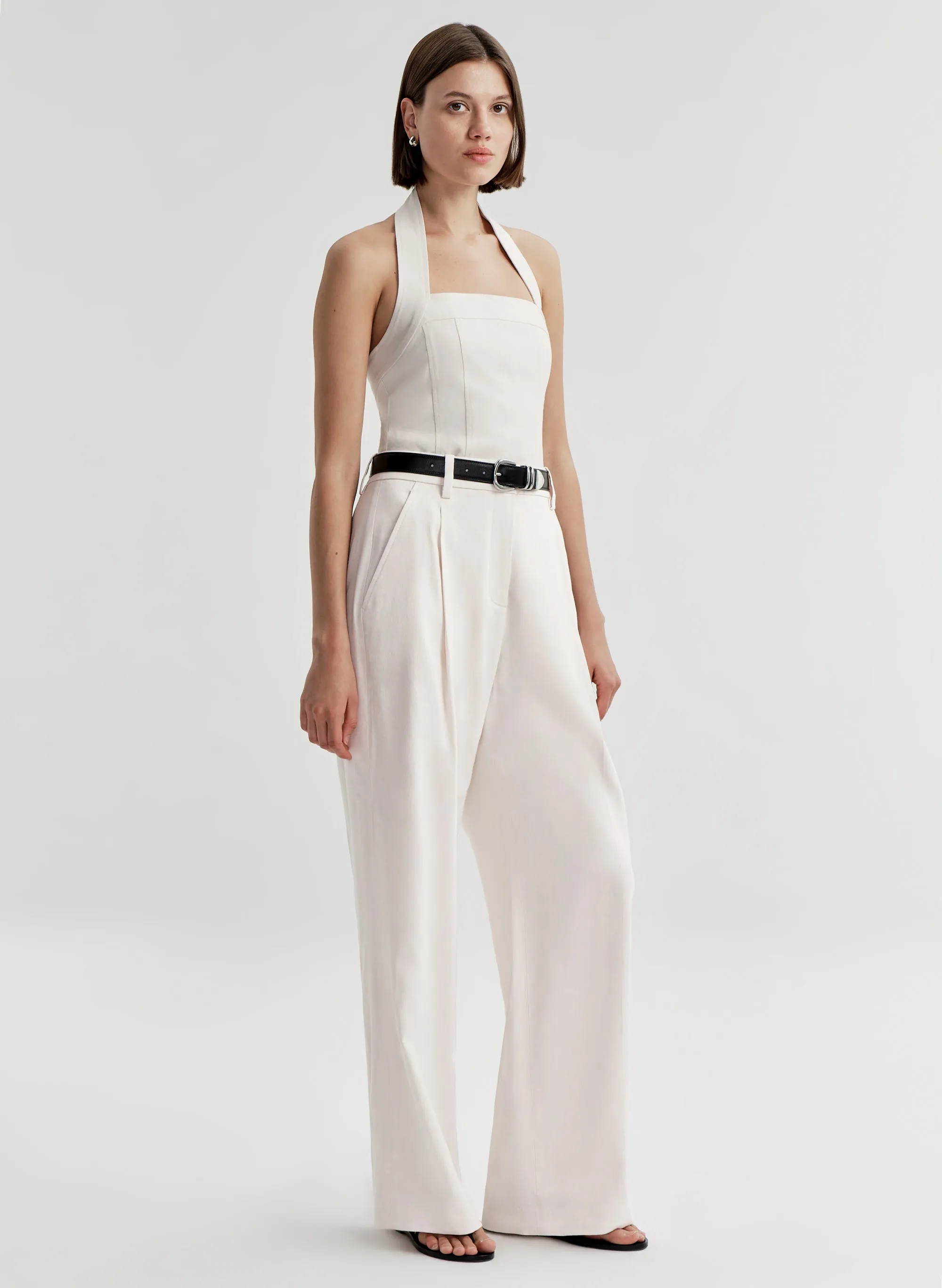 Lori Linen Halter Top sold by A.L.C. product image thumbnail 3