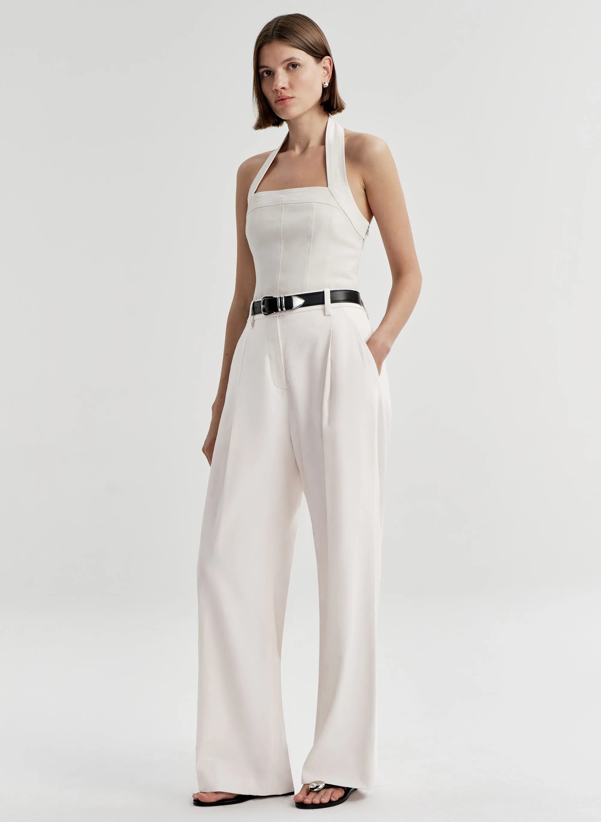 Lori Linen Halter Top sold by A.L.C. product image thumbnail 4