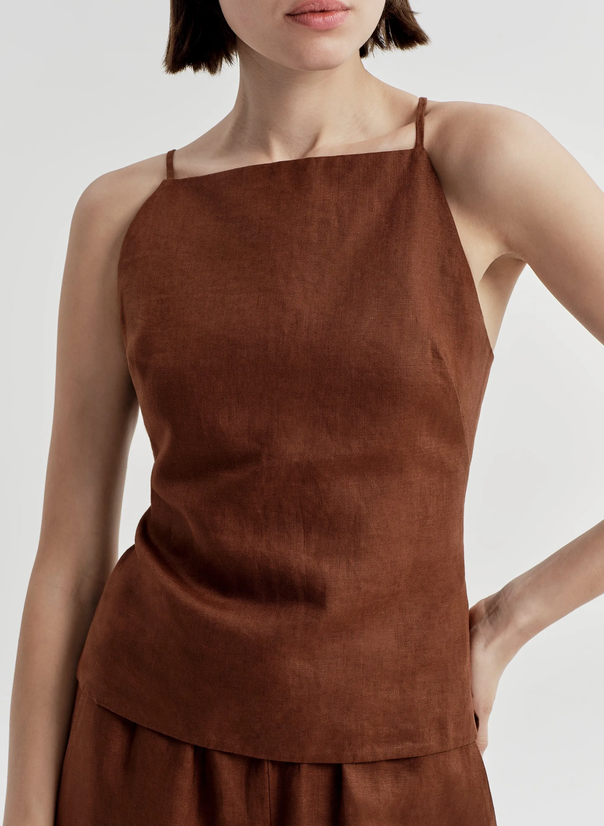 Reese Tie-Back Linen Top sold by A.L.C. product image thumbnail 2