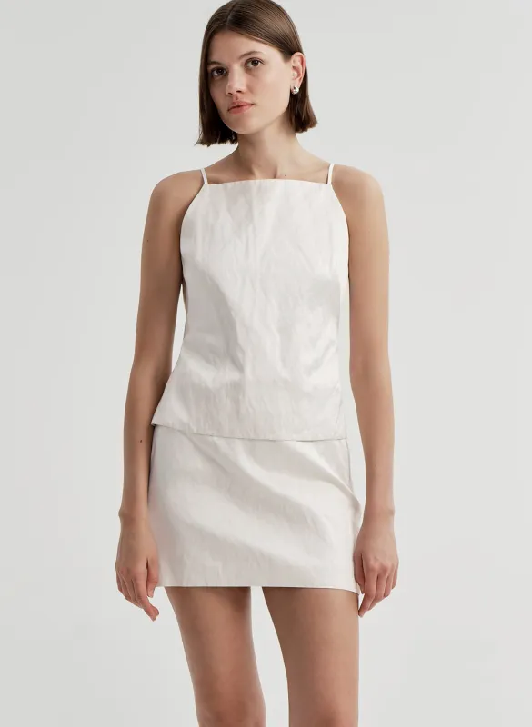 Reese Tie-Back Satin Top made by A.L.C.
